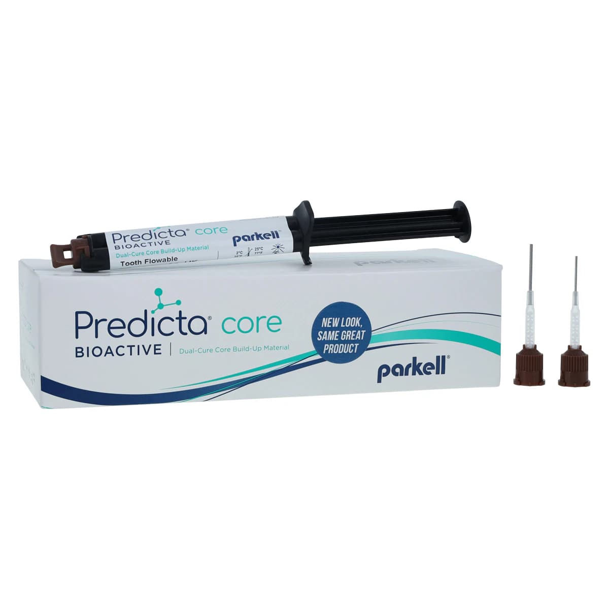 Predicta Bioactive Dual-Cure Core Build-Up Material, Flowable, Tooth Shade, 5 ml Syringe Refill with Dispensing Tips, 1/Pk, S601 - Predicta Bioactive Dual-Cure Core Build-Up Material, Flowable Syringe Refill, 5 ml, Tooth Shade, 1/Pk, S601 - Image 1