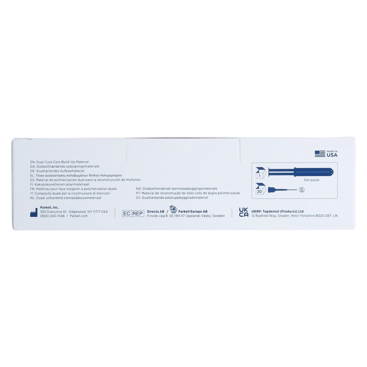 Predicta Bioactive Dual-Cure Core Build-Up Material, Flowable, Tooth Shade, 5 ml Syringe Refill with Dispensing Tips, 1/Pk, S601 thumbnail 10