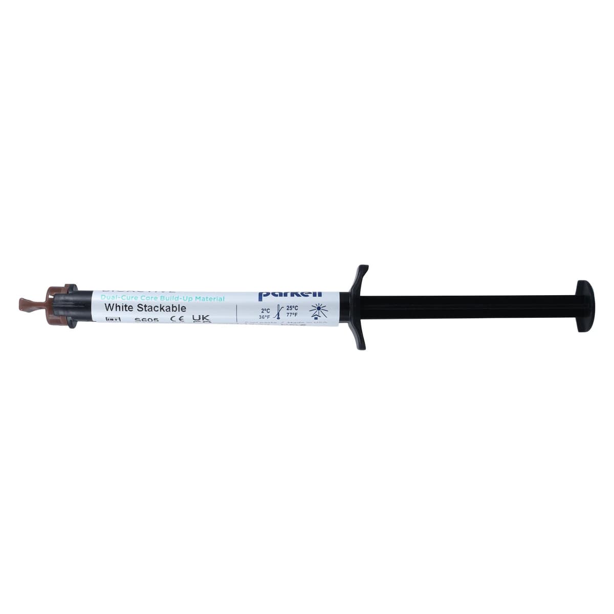 Predicta Bioactive Dual-Cure Core Build-Up Material, Stackable, White, 5 ml Syringe Refill, S605 thumbnail 3