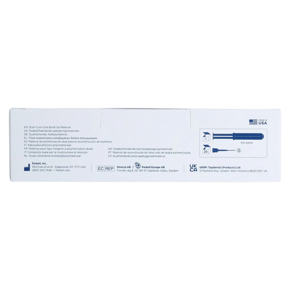 Predicta Bioactive Dual-Cure Core Build-Up Material, Stackable, Tooth Shade, 5 ml Syringe Refill, S606 thumbnail 10