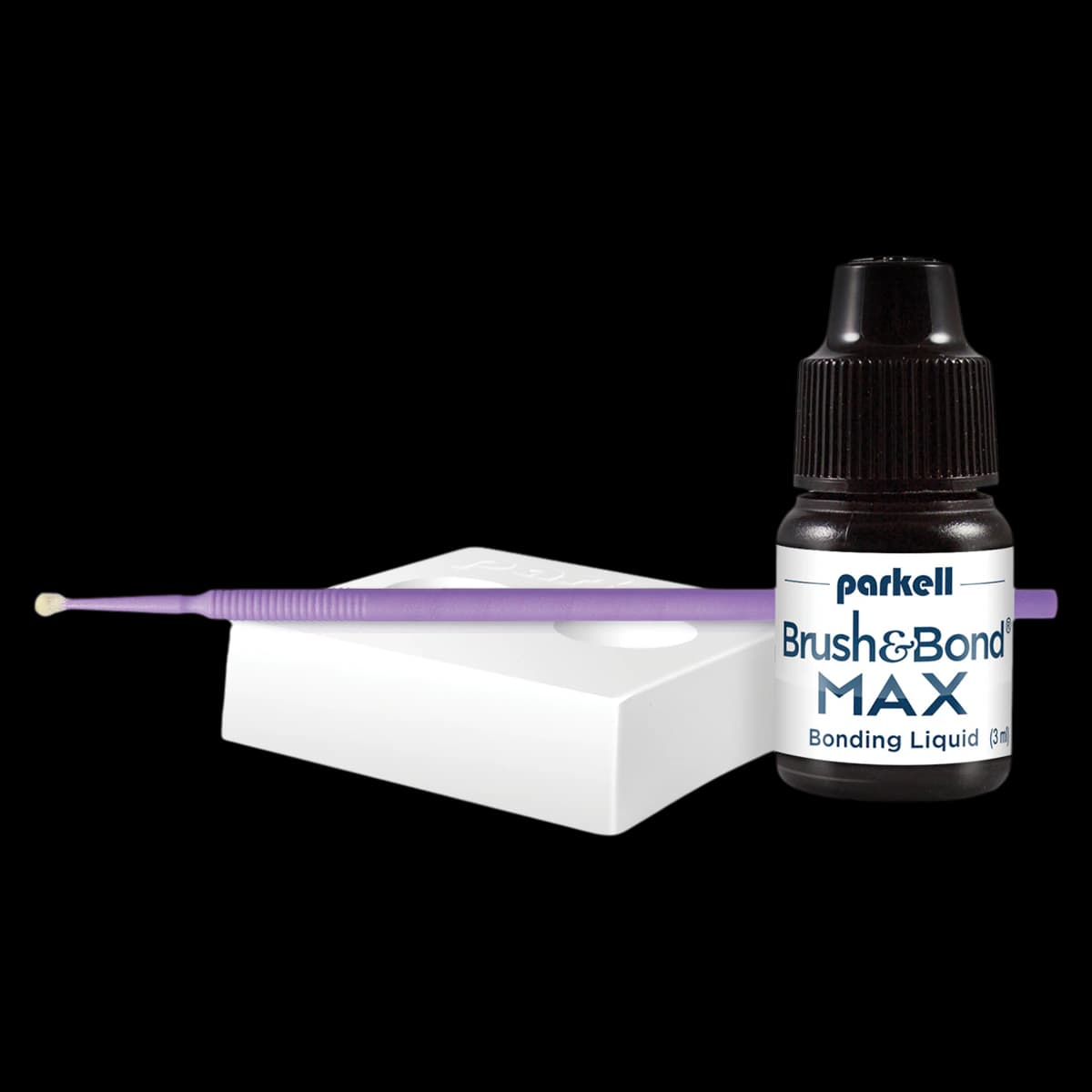 Brush&Bond MAX® Single-Component Bonding Agent Kit, 3 mL Bottle with 100 Activator Brushes & Mixing Well, S220 - Brush&Bond MAX® Kit - Image 1