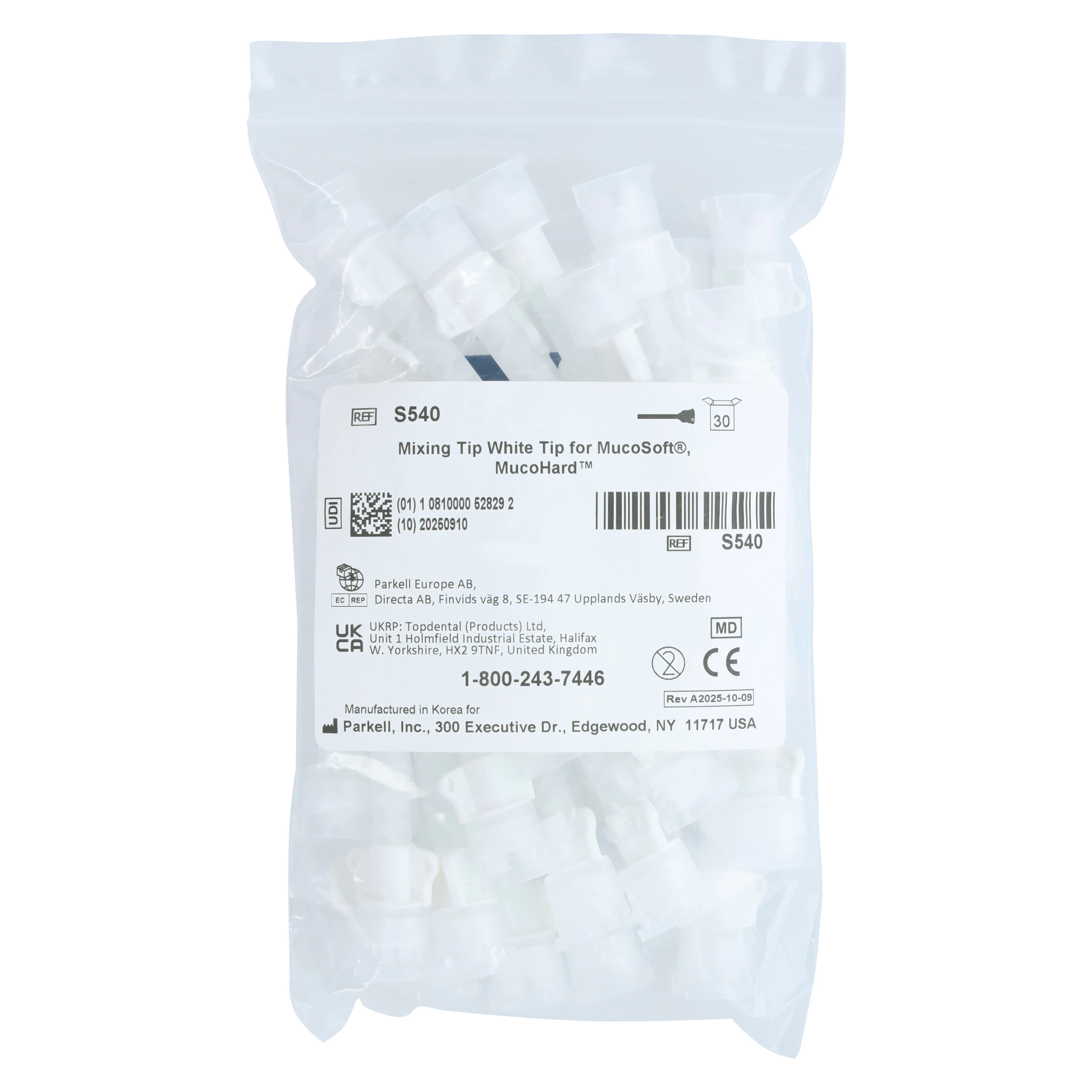 Parkell White Base Mixing Tips, 30/Pkg, S540 thumbnail 4