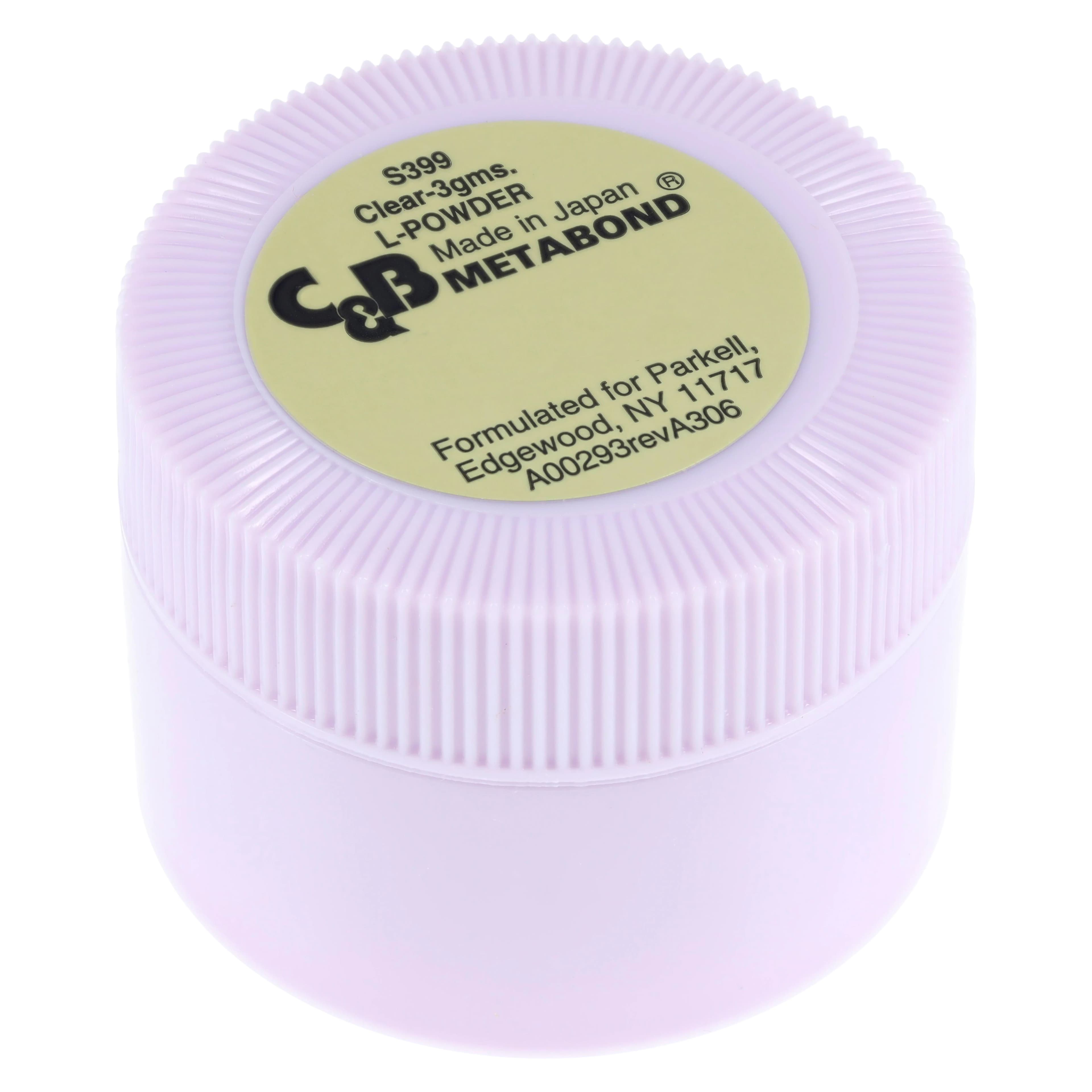Parkell C&B-Metabond Clear L-Powder Refill, 3 g Jar, S399 - C&B METABOND L-Powder Clear 3g - Image 1