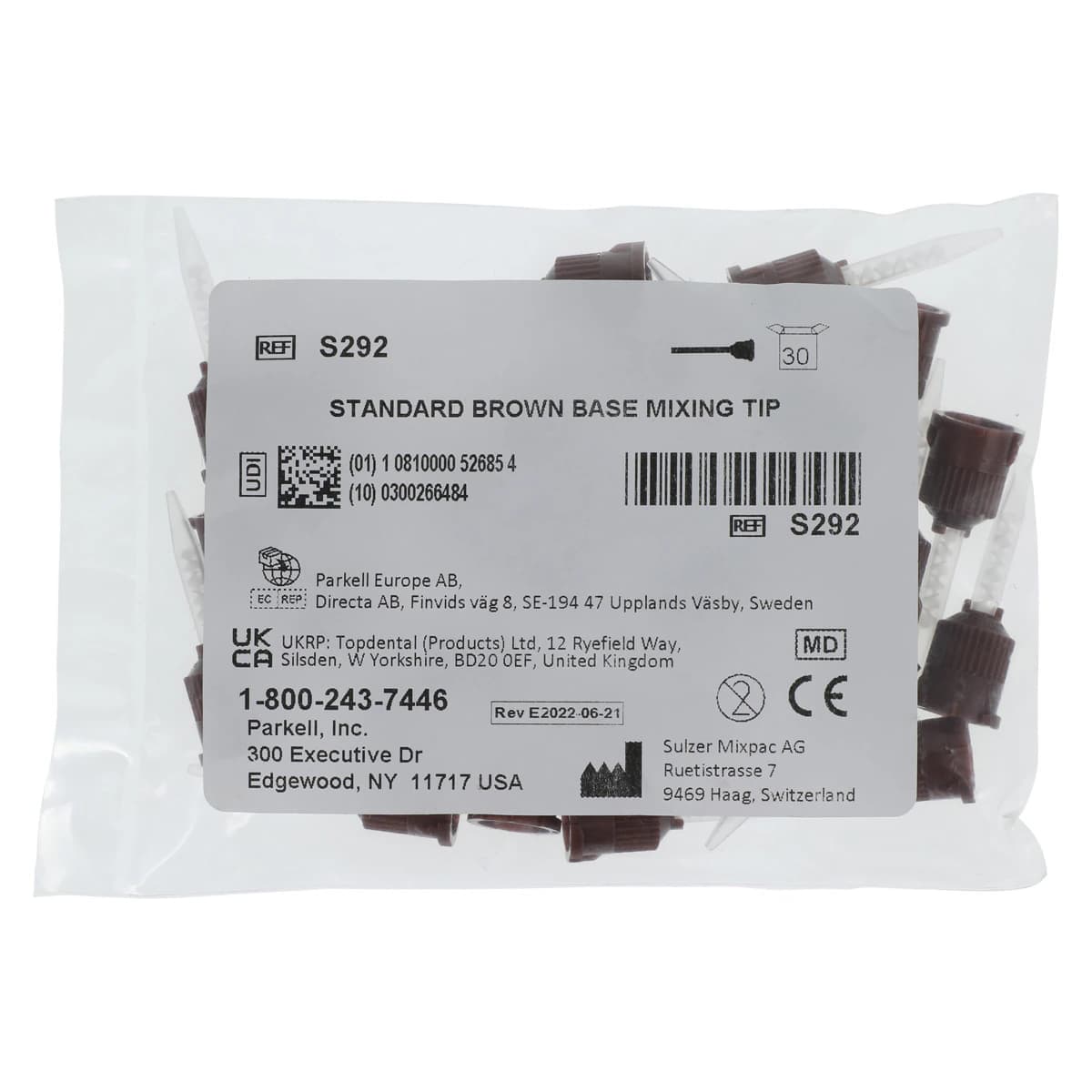 Parkell Cement Mixing Tips, Brown Base, 30/Pk, S292 thumbnail 2