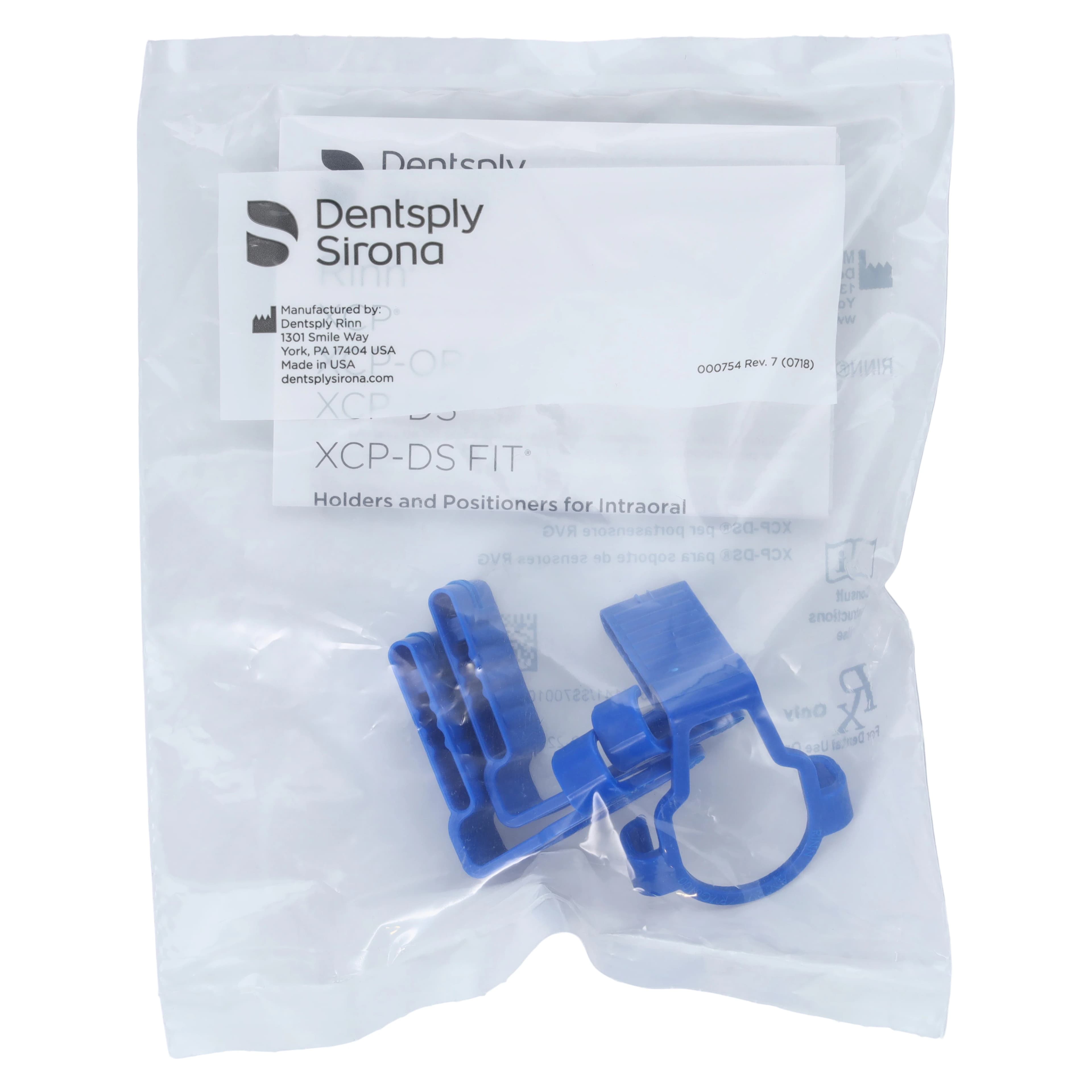 XCP-DS Anterior Biteblock for Carestream/Kodak 5100/6100/6500 Digital Sensors, Blue, #2 Vertical, Pack of 3, 553014 - XCP-DS® Anterior Biteblock for Carestream/Kodak 5100/6100/6500 Digital Sensors Blue #2 Vertical Size Pack of 3 - Image 1