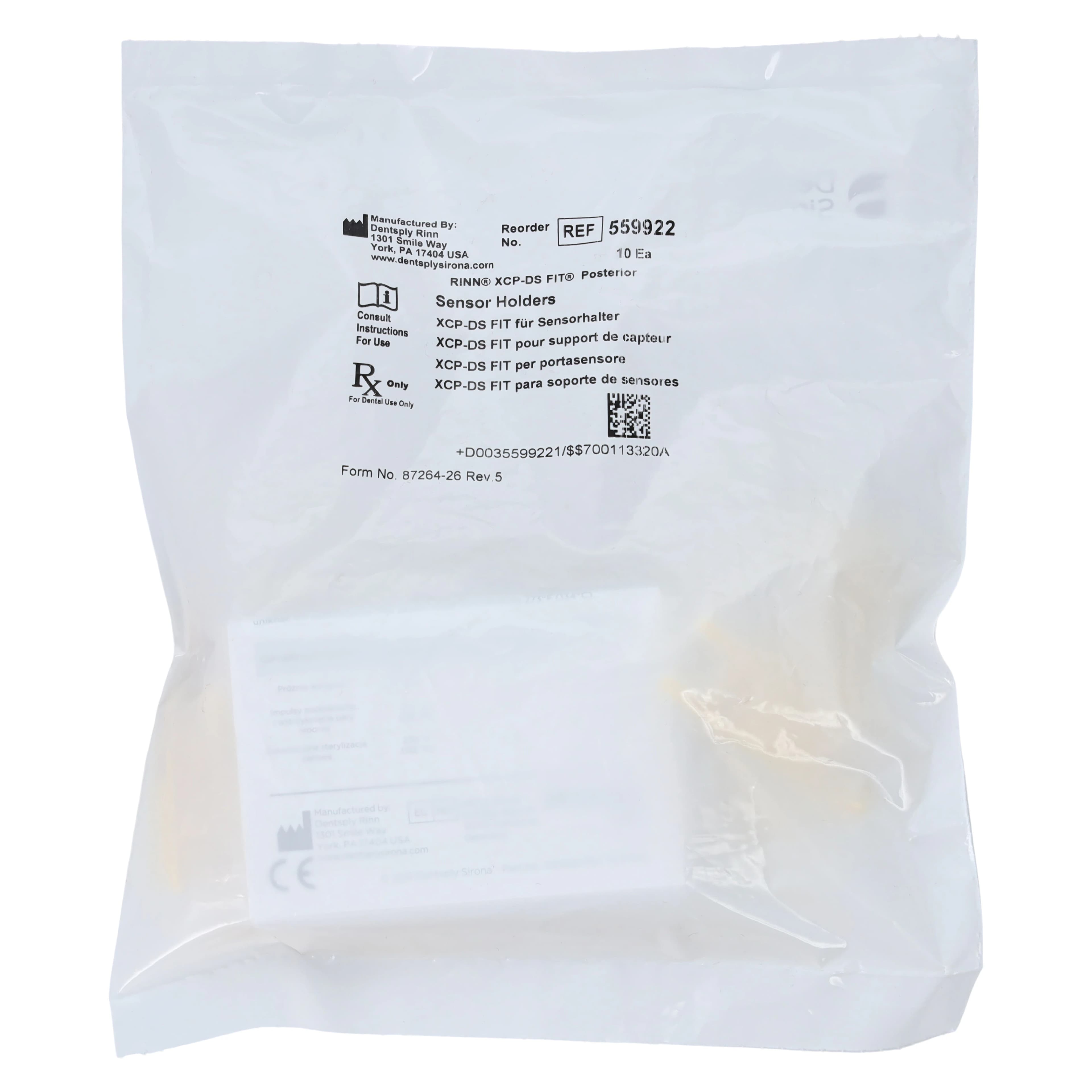 XCP-DS FIT Universal Sensor Positioning System Posterior Biteblock Refill, Yellow, 10/Pkg, 559922 thumbnail 2