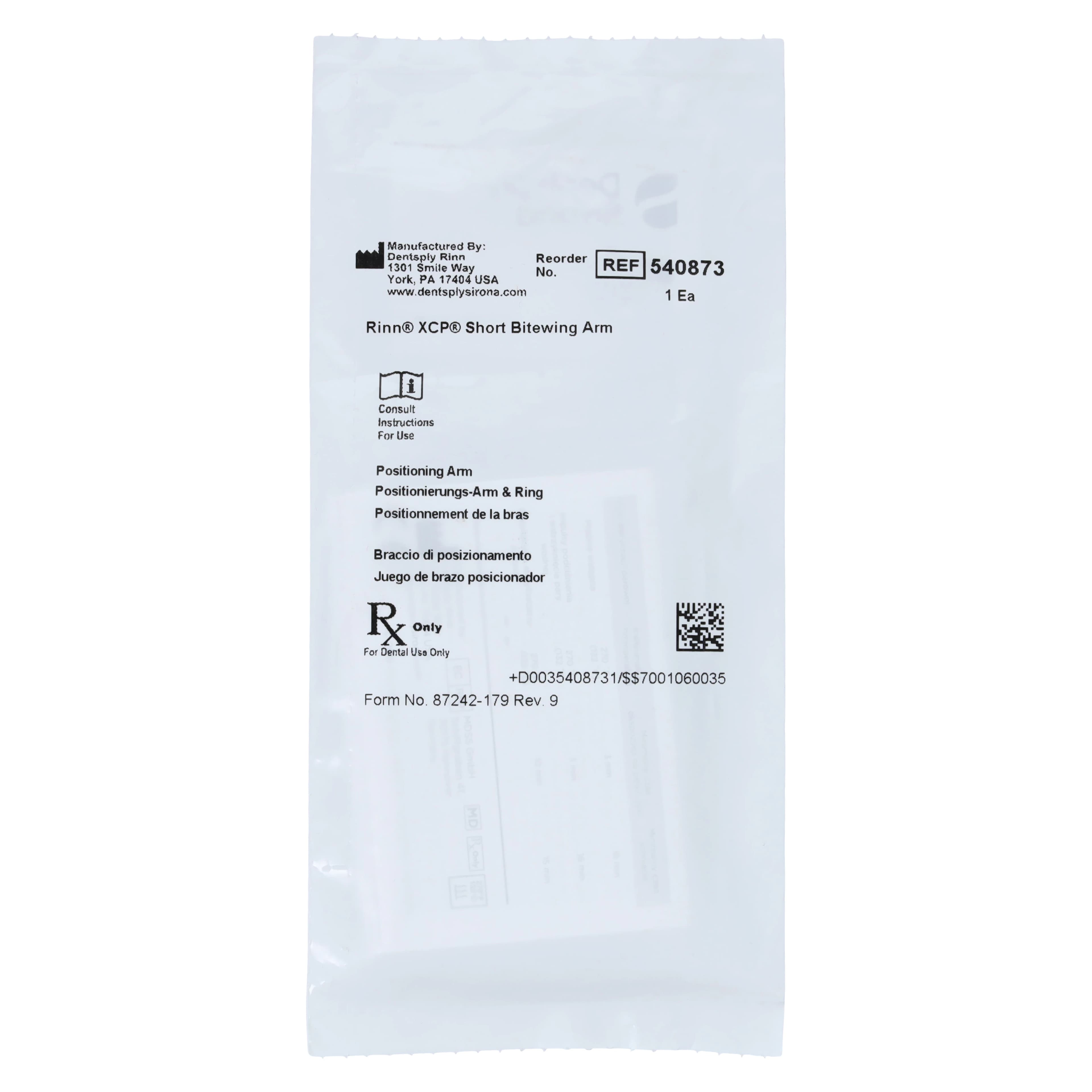 Dentsply Sirona XCP Short Indicator Arm, Bitewing, Red, 54-0873 thumbnail 2