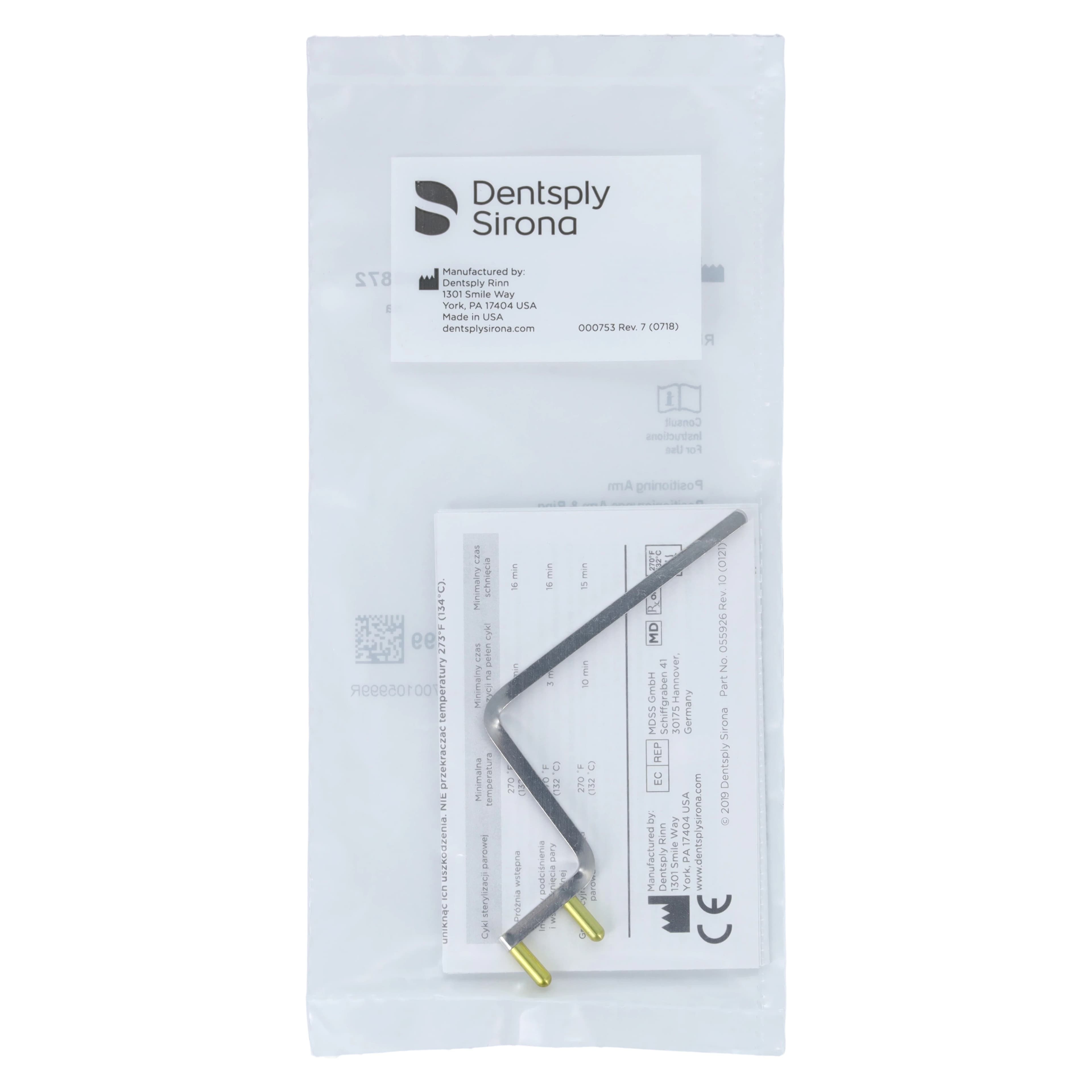 XCP Short Indicator Arm - Posterior, Yellow, 54-0872 - XCP® Short Arm Posterior for Radiographs Yellow - Image 1