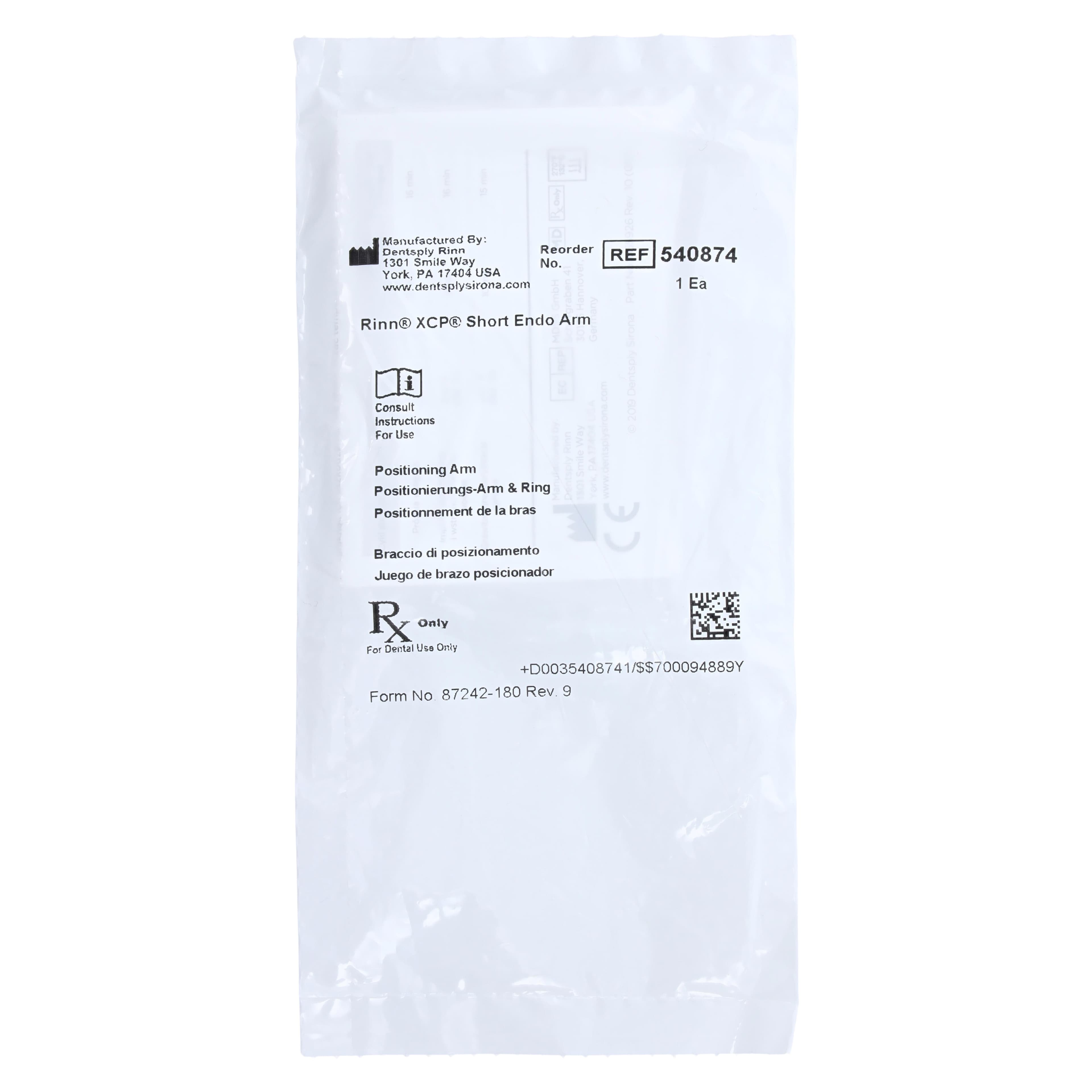 Dentsply Sirona XCP Short Indicator Arm - Endo, Green, 54-0874 thumbnail 2