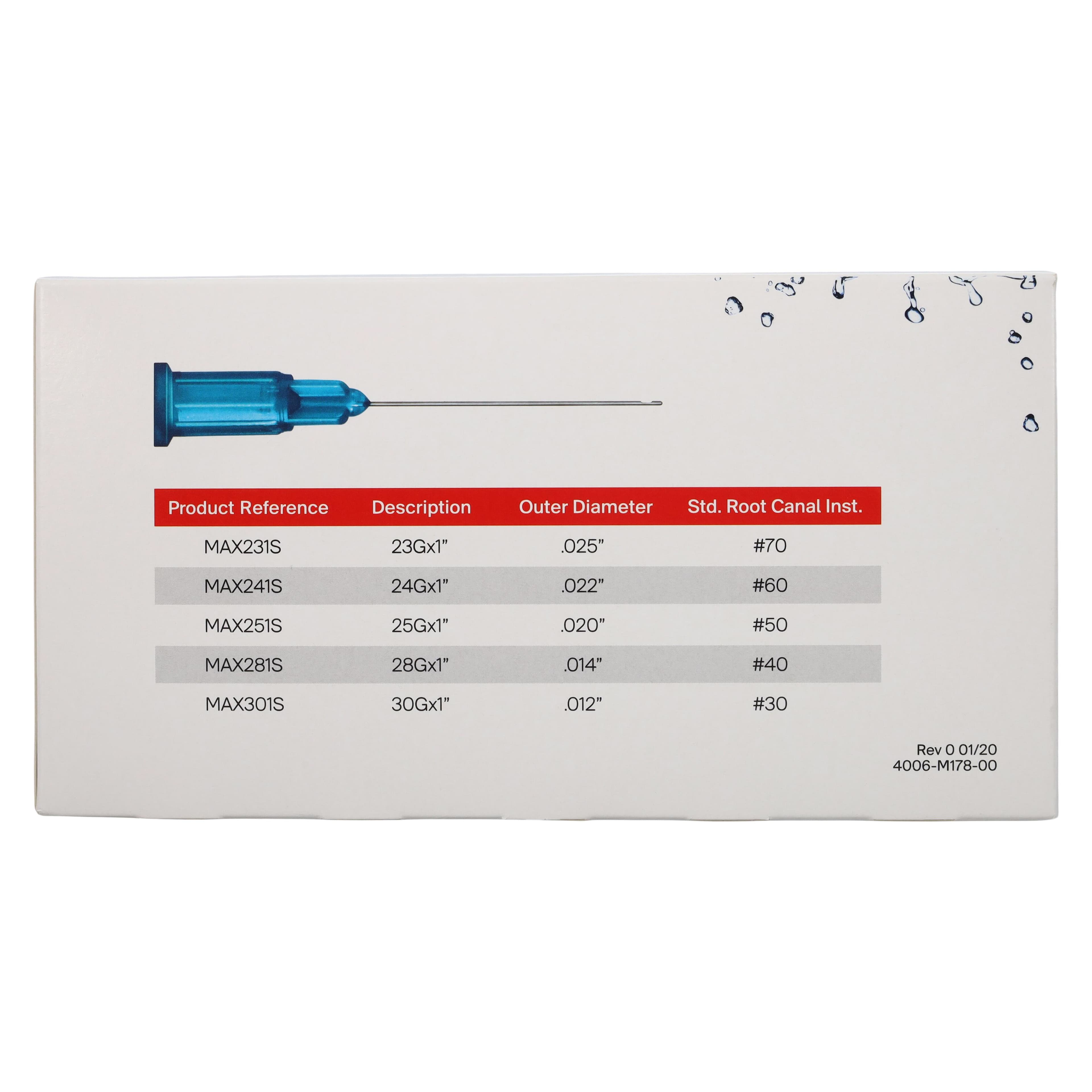Max-i-Probe Irrigation Probe with 3cc Syringe, 23 Gauge x 1", Light Blue, #70, 100/Box, MAX231S thumbnail 8