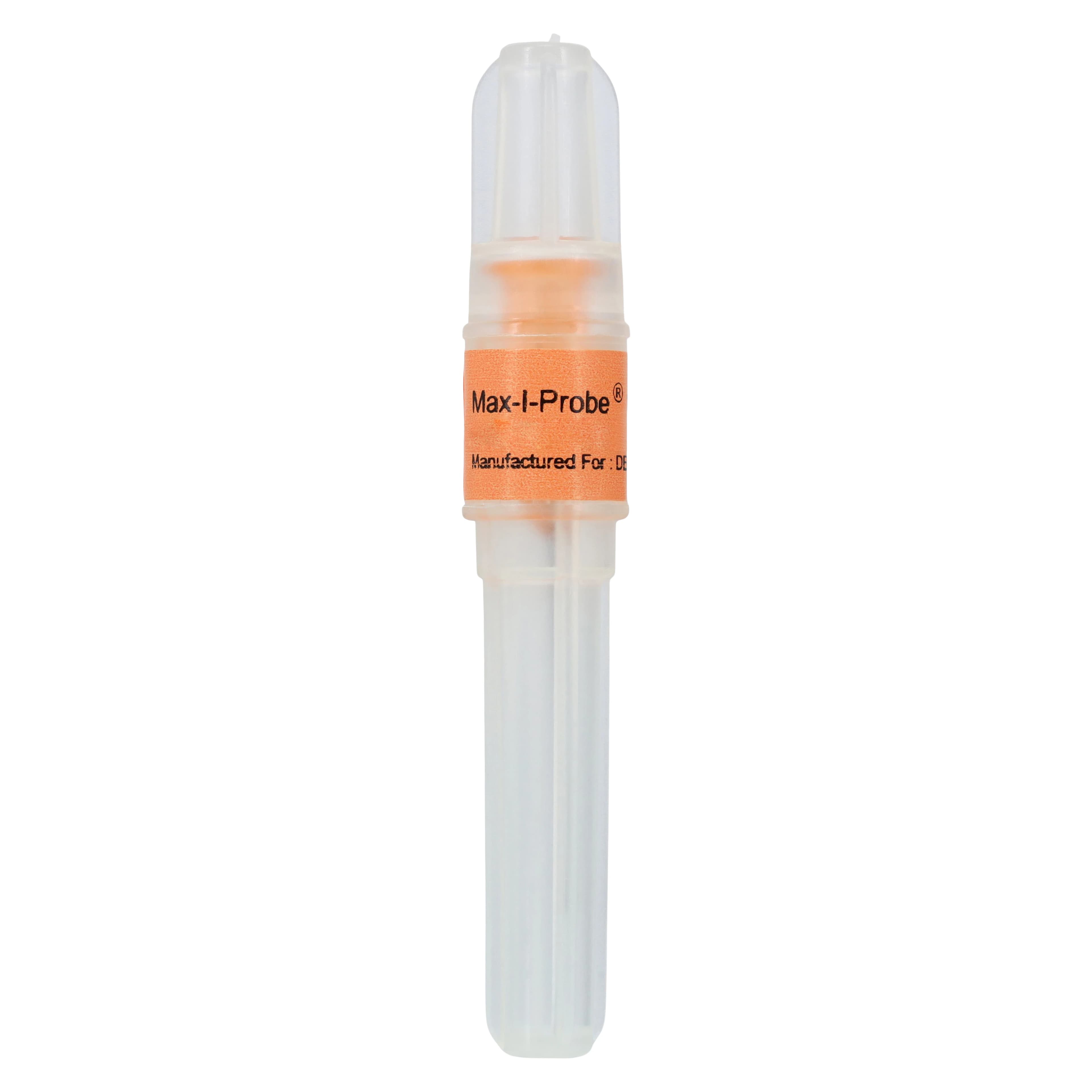 Max-i-Probe Endodontic/Periodontal Irrigation Probe with 3cc Syringe, 25 Gauge x 1", Orange #50, 100/Box, MAX251S thumbnail 2