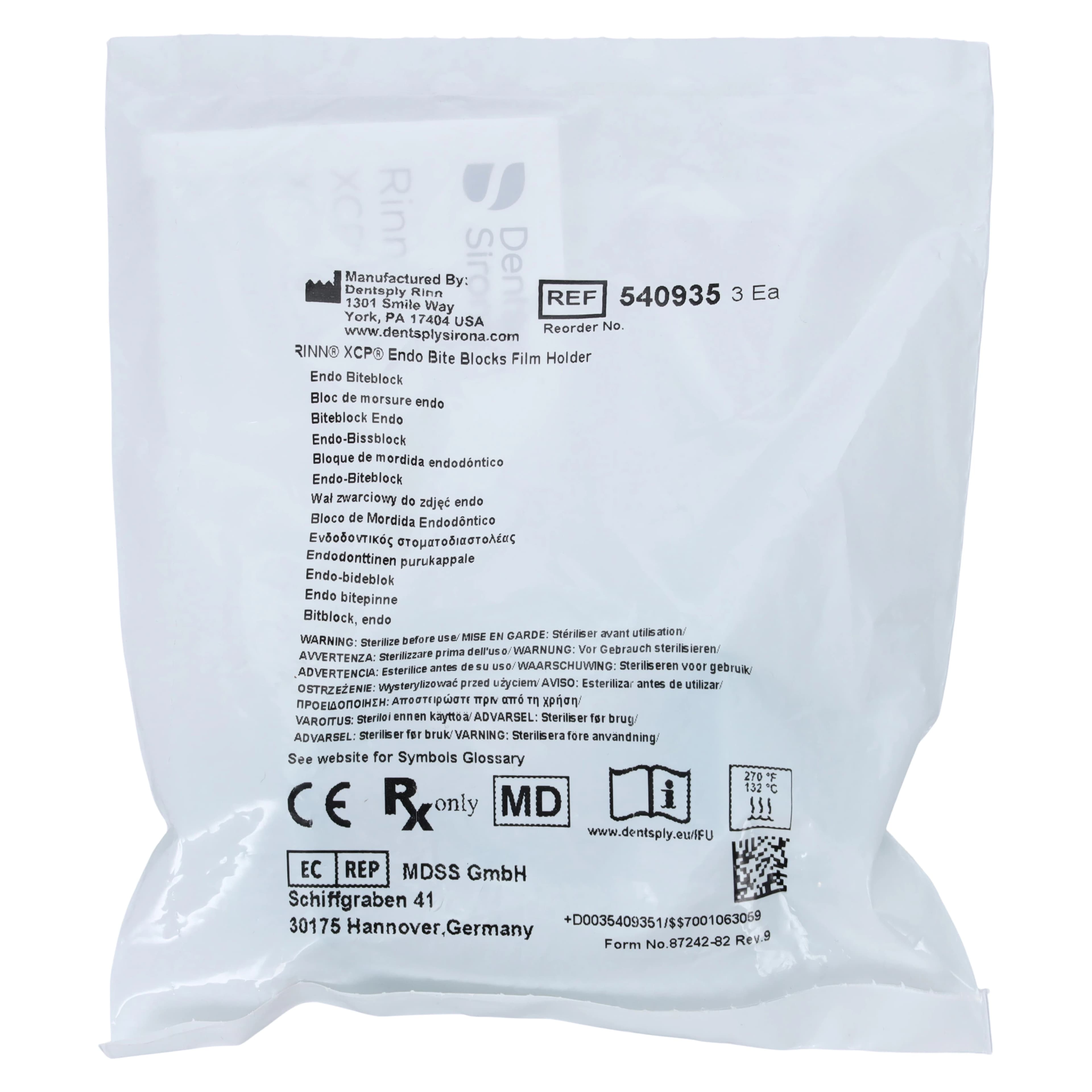 Dentsply Sirona Rinn XCP Endodontic Biteblocks, Green, 3/Pkg, 54-0935 thumbnail 2