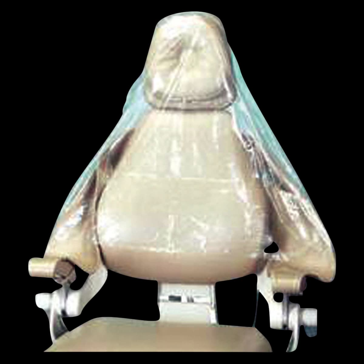 Plasdent Small Half Chair Cover, Clear Plastic, 20" W x 30" L, 250/Box, PS101 - Chair Covers - Small, 20" x 30", 250/Box - Image 1