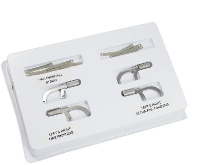 Ceri-Sander™ Posterior Kit with Strips, Diamond Coated, 1 Handle, 6 Fine & 6 Ultra-Fine Strips - Ceri-Sander™ Posterior Kit Strips - Image 1
