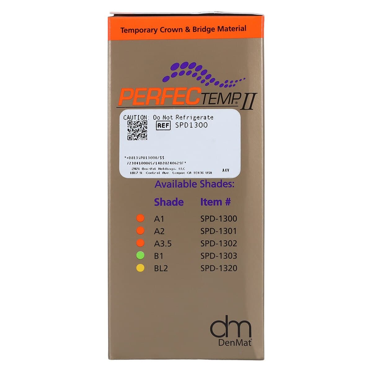 PERFECTemp II Automix Temporary Crown & Bridge Material Cartridge, Shade A1, 4:1 Self-Cure Bis-Acrylic, 50 mL, SPD1300 thumbnail 8