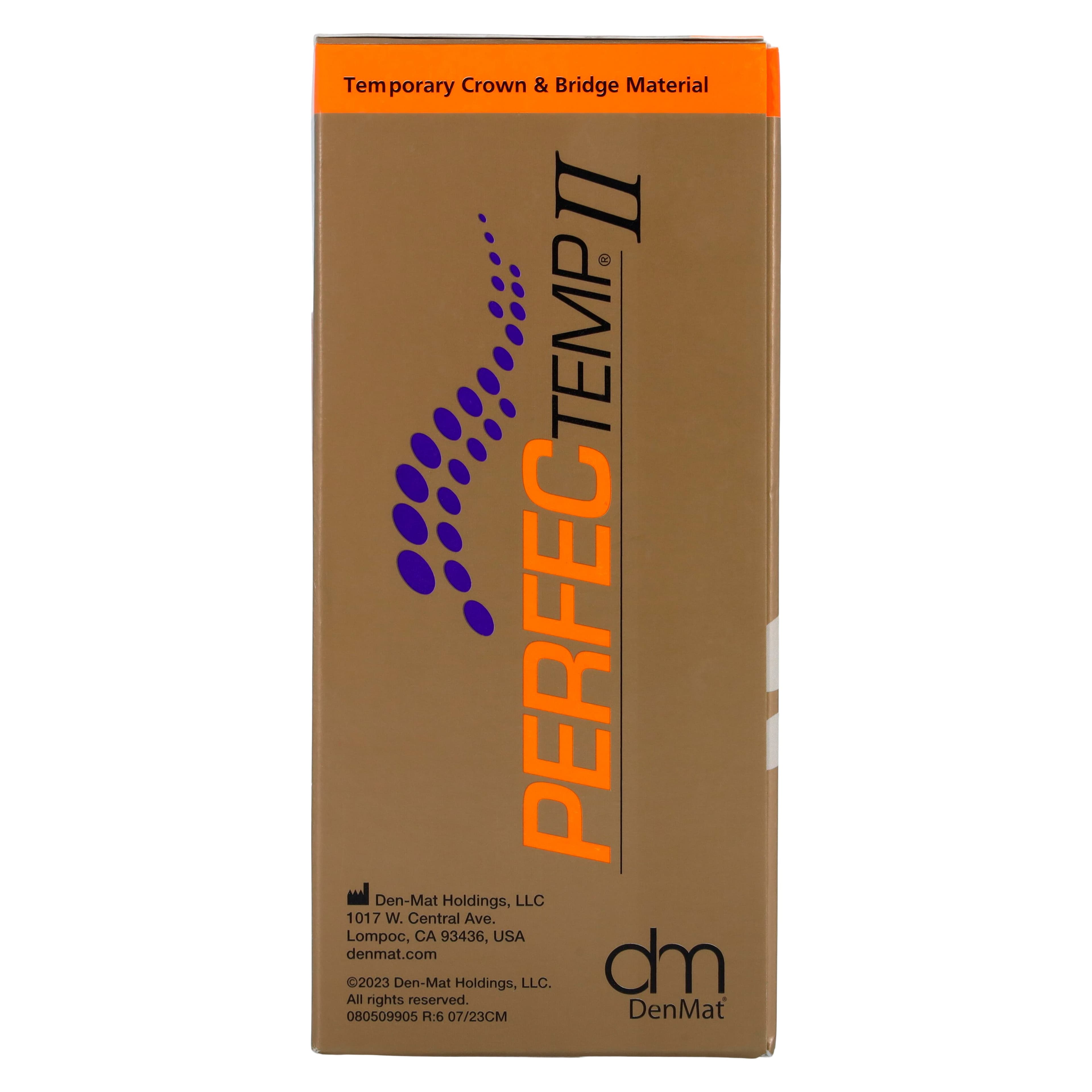 PERFECTemp II Automix Temporary Crown & Bridge Material Cartridge, Shade A2, 50 mL, 4:1 Self-Cure, SPD1301 thumbnail 8