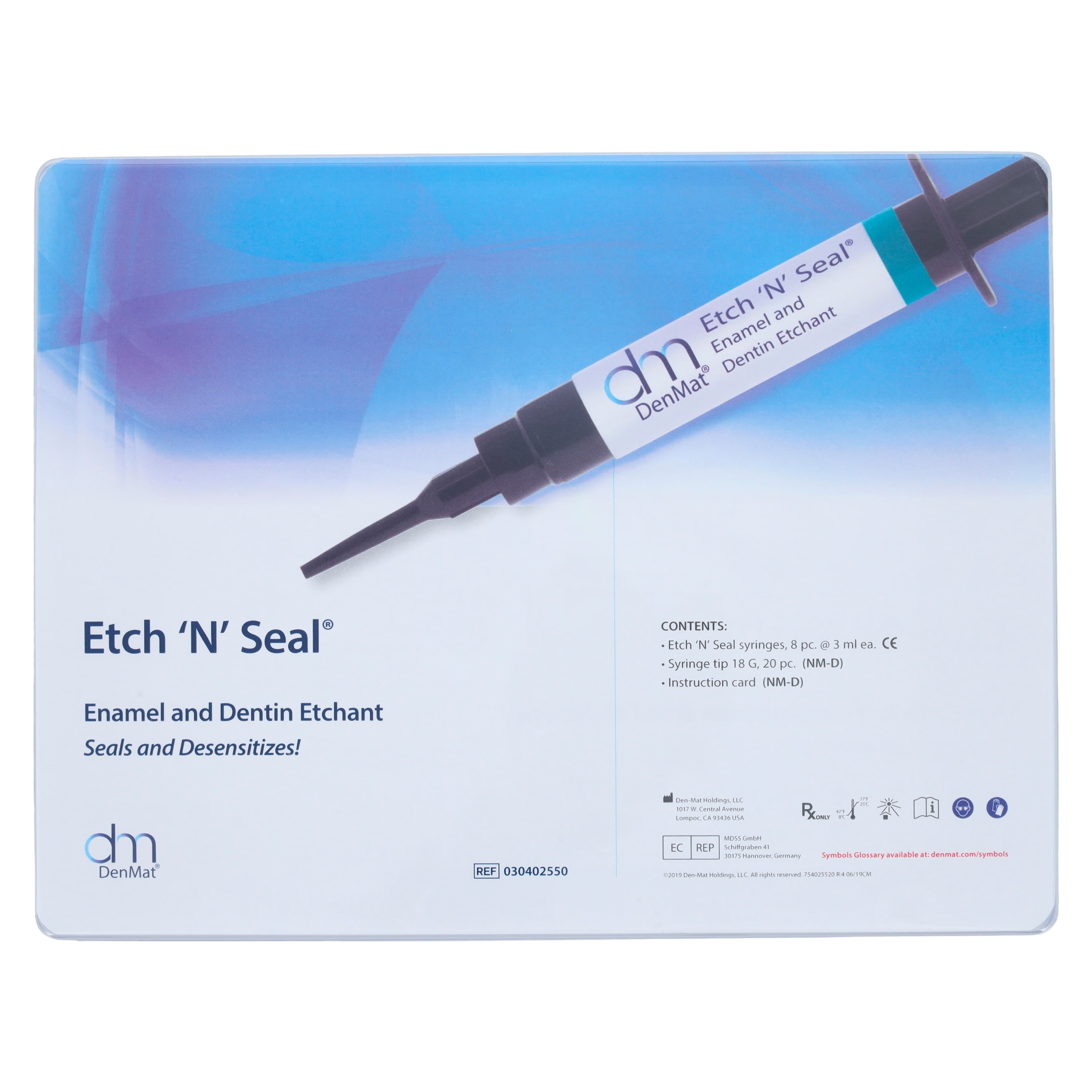 Etch 'N Seal Enamel and Dentin Etchant Syringe Kit, 25% Phosphoric Acid / 0.5% Aluminum Oxalate, Red, 8 x 3 mL Syringes thumbnail 7