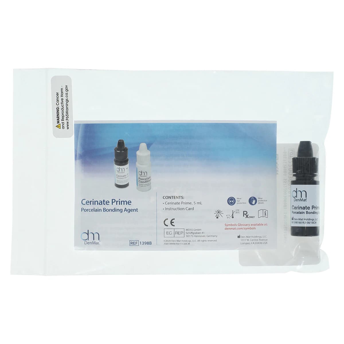 Cerinate Prime Light Cure Silane Ceramic Primer, 5 ml Bottle - Cerinate Prime L/C 5ml (Silane) - Image 1