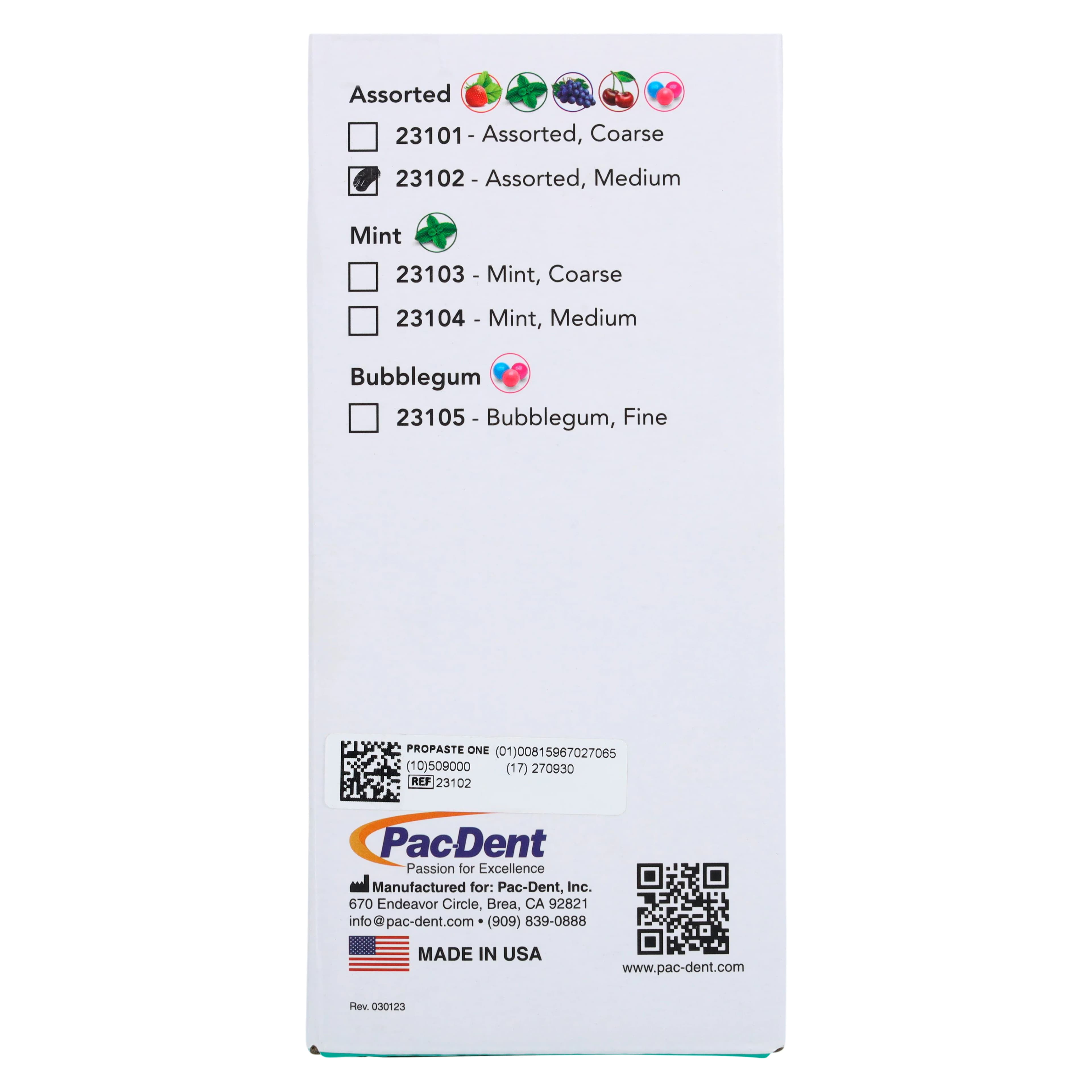 ProPaste One Pre-Assembled Prophy Paste Ring Combo, Assorted Flavors, Medium Grit, 144/Box, 23102 thumbnail 5