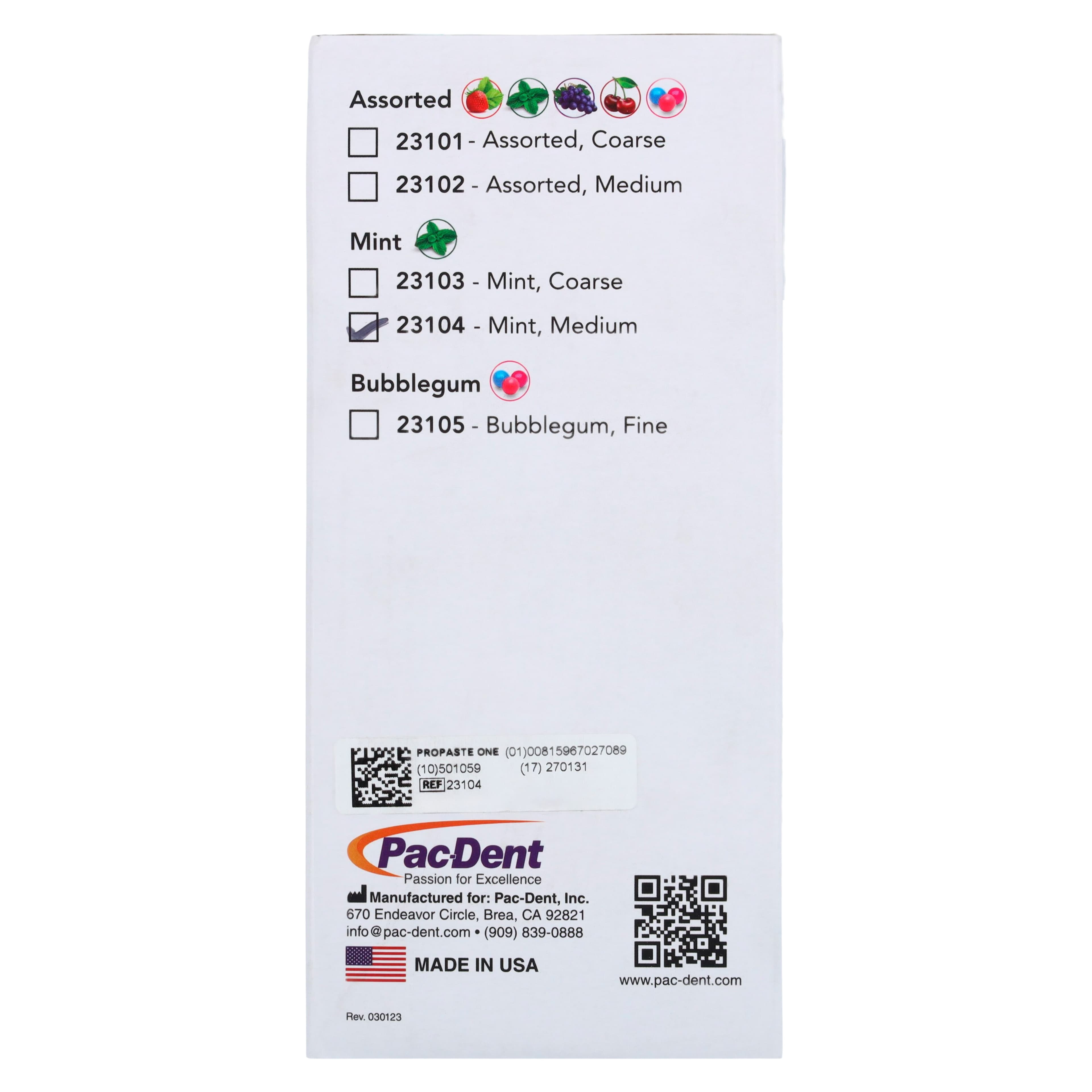 ProPaste One Pre-Assembled Disposable Prophy Paste Ring Combo, Mint, Medium Grit, 144/Box, 23104 thumbnail 5
