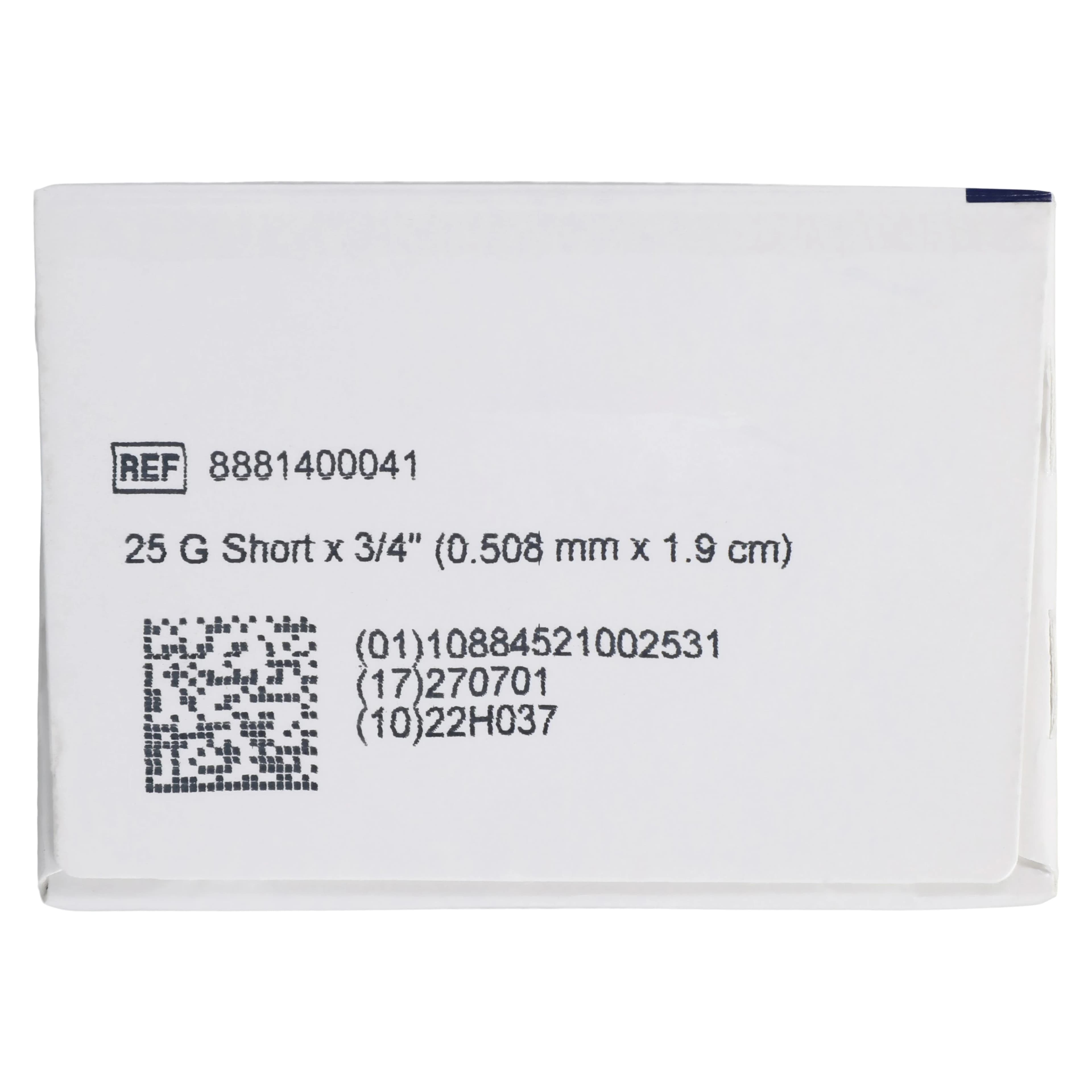 Monoject 400 Plastic Hub Dental Needle, 25 Gauge Short, 21 mm, Red, 100/Box, 8881400041 thumbnail 4