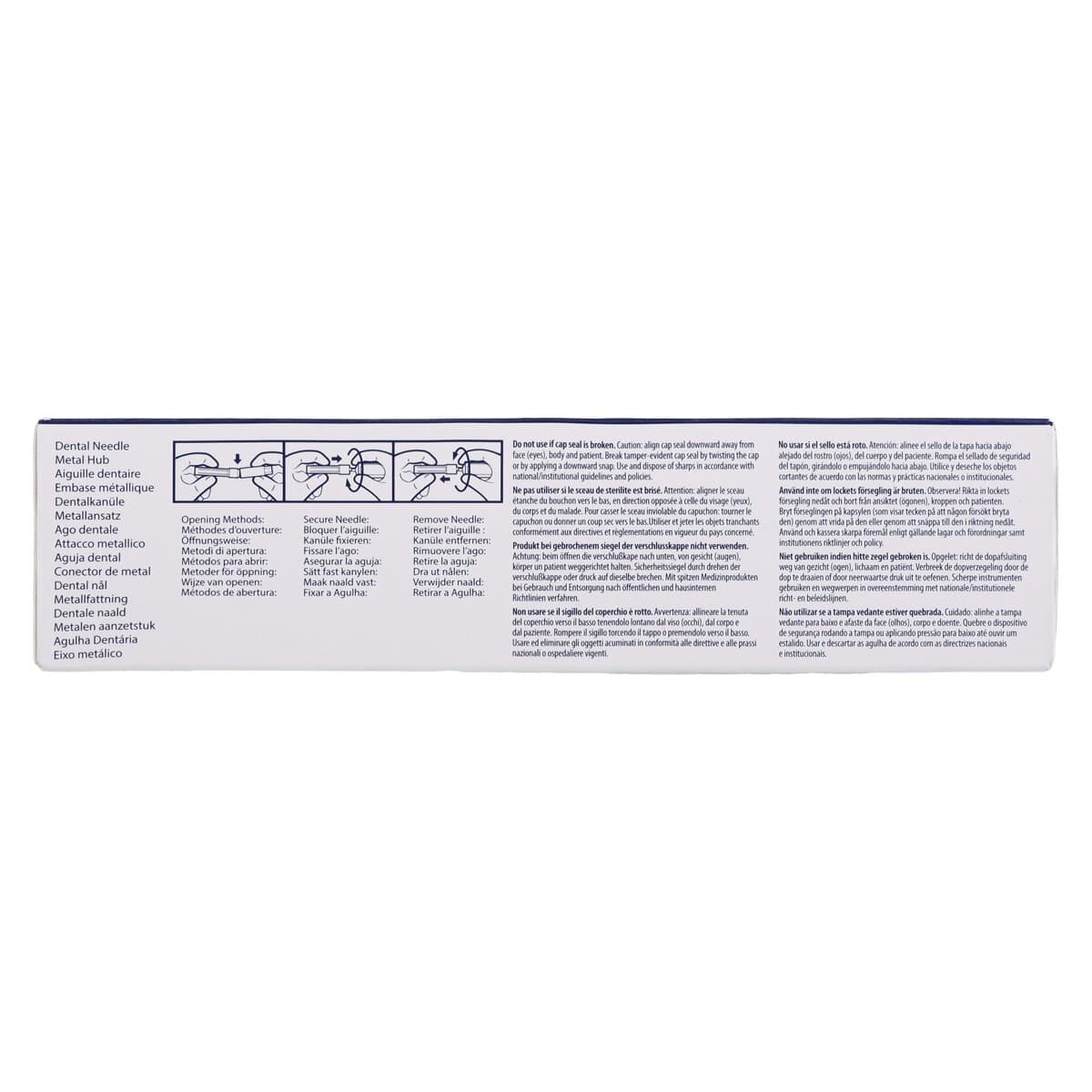 Monoject 401 Metal Hub Dental Needles, 27 Gauge Short, Yellow, 100/Box, 8881401064 thumbnail 5