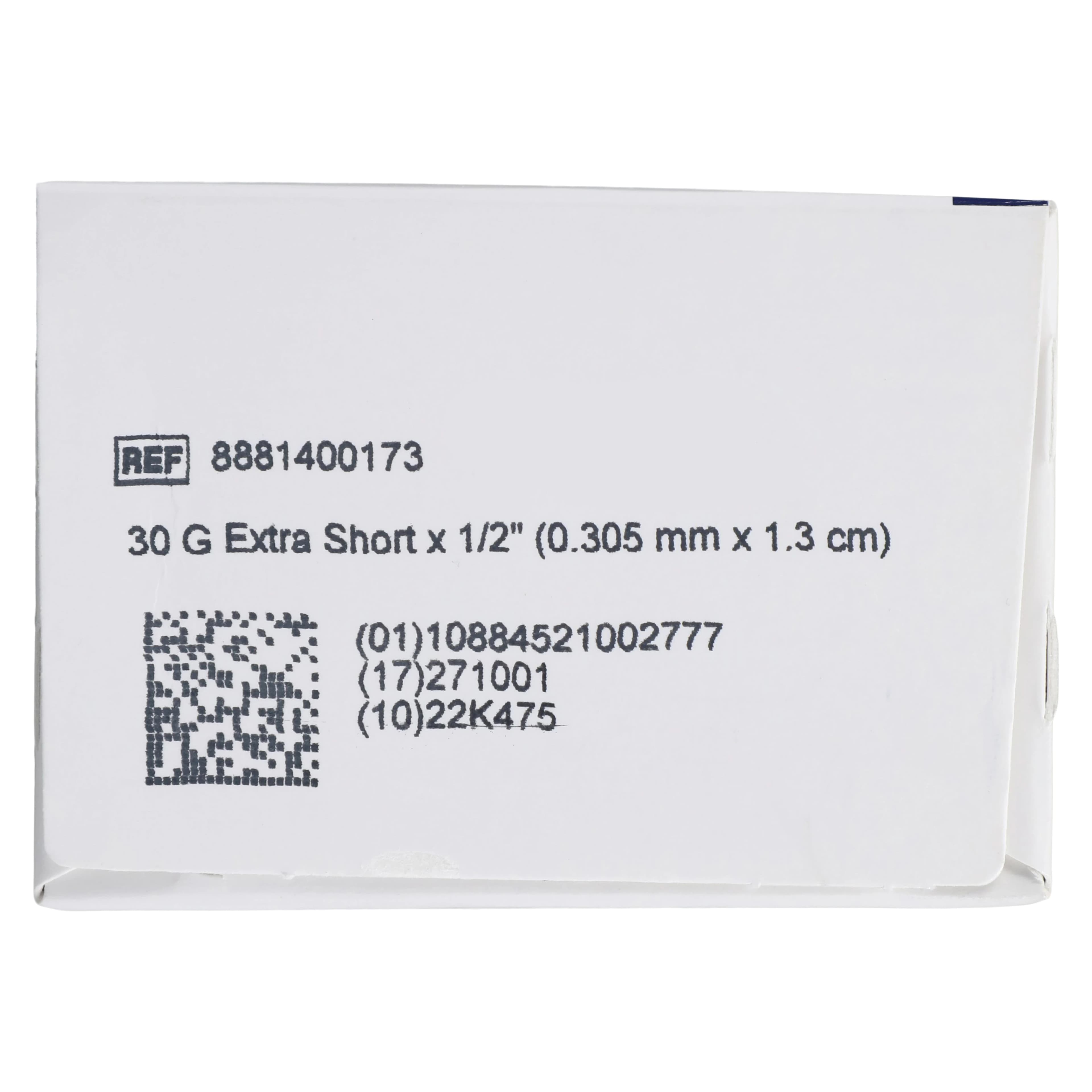 Monoject 400 Plastic Hub Needles, 30 Gauge, Extra-Short (X-Short), Blue, 100/Box, 8881400173 thumbnail 5