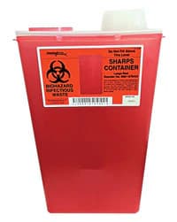Monoject™ Sharps-A-Gator™ Sharps Container, Chimney Top, Red, 14 Quart, 8881676434 - Monoject™ Sharps-A-Gator™ Sharps Container - Large, 14 Quart - Image 1