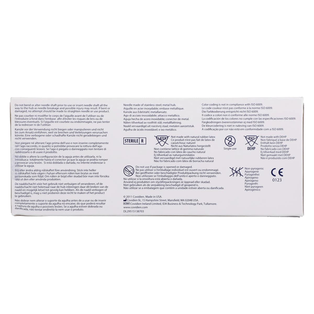 Monoject 401 Metal Hub Dental Needle, 25 Gauge, Short (26mm), Red, 100/Box, 8881401049 thumbnail 8