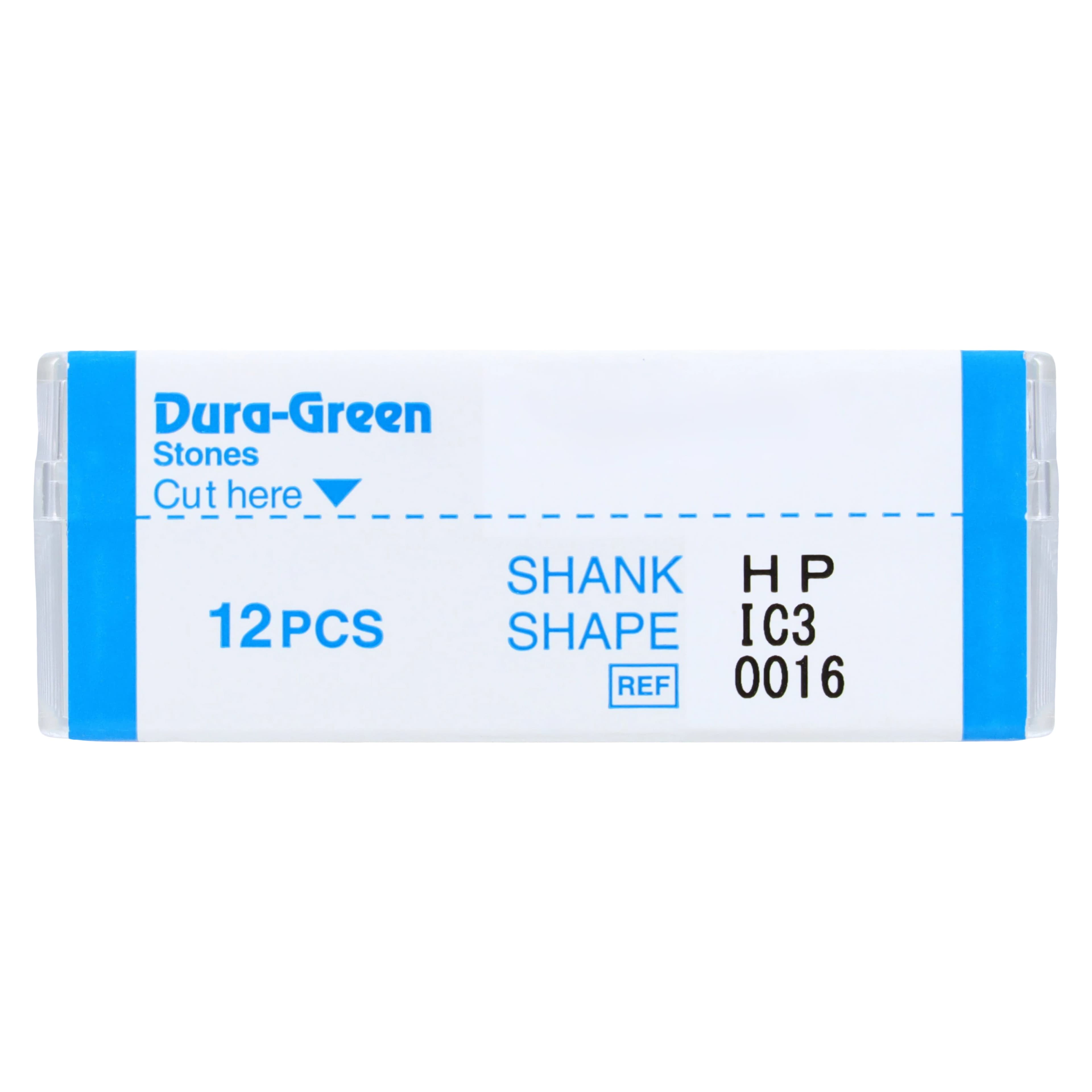 Dura-Green Silicon Carbide Finishing Stones, HP, Inverted Cone IC3, ISO #050, Green, 12/Pk, 0016 thumbnail 4