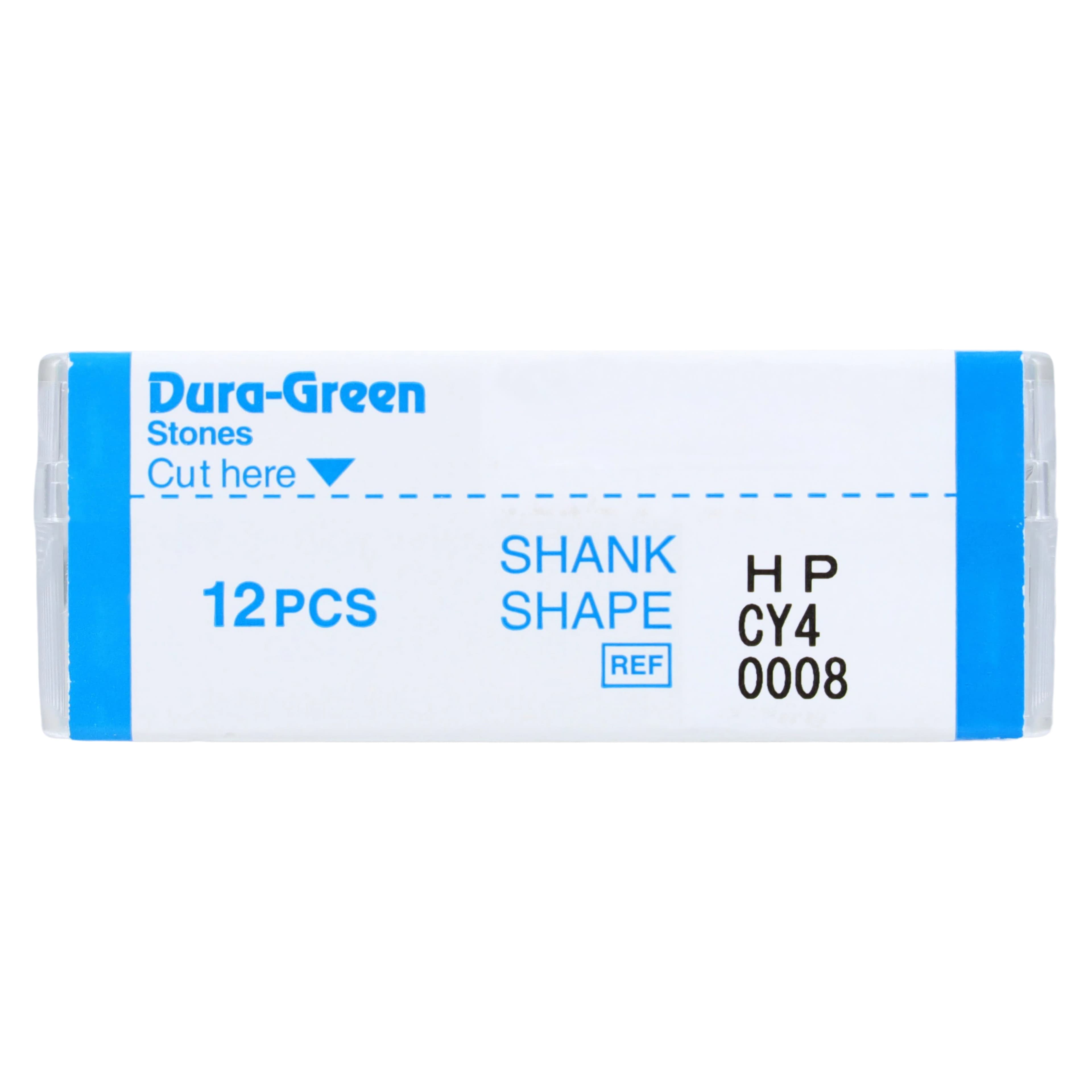 Dura-Green Stones, HP - CY4 Flat End Cone, Silicon Carbide, Green, 12/Pkg, 0008 thumbnail 4