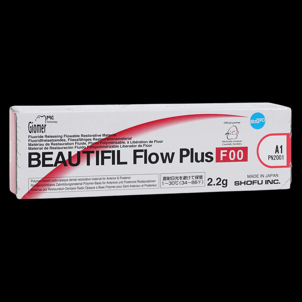 Beautifil Flow Plus F00 Zero Flow Hybrid Composite, Light-Cure, Syringe Refill, 2.2 g, A1, 1/Pk, 2001 - Beautifil Flow Plus Hybrid Composite, Light-Cure, Syringe Refill, F00, 2.2 g, A1, 1/Pk, 2001 - Image 1