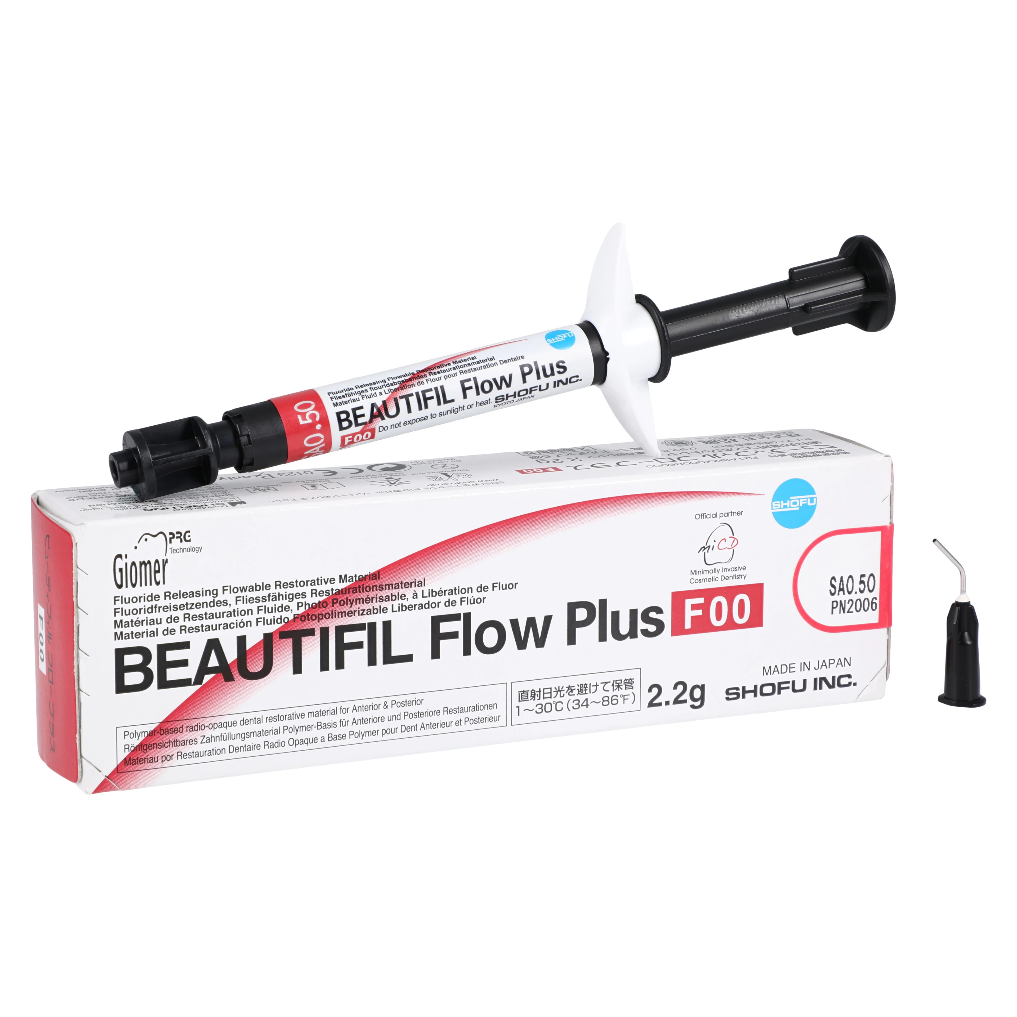 Beautifil Flow Plus Hybrid Composite, Light-Cure, Syringe Refill, F00 Zero Flow, 2.2 g, A0.5O, 1/Pk, 2006 - Beautifil Flow Plus Hybrid Composite, Light-Cure, Syringe Refill, F00, 2.2 g, A0.50, 1/Pk, 2006 - Image 1