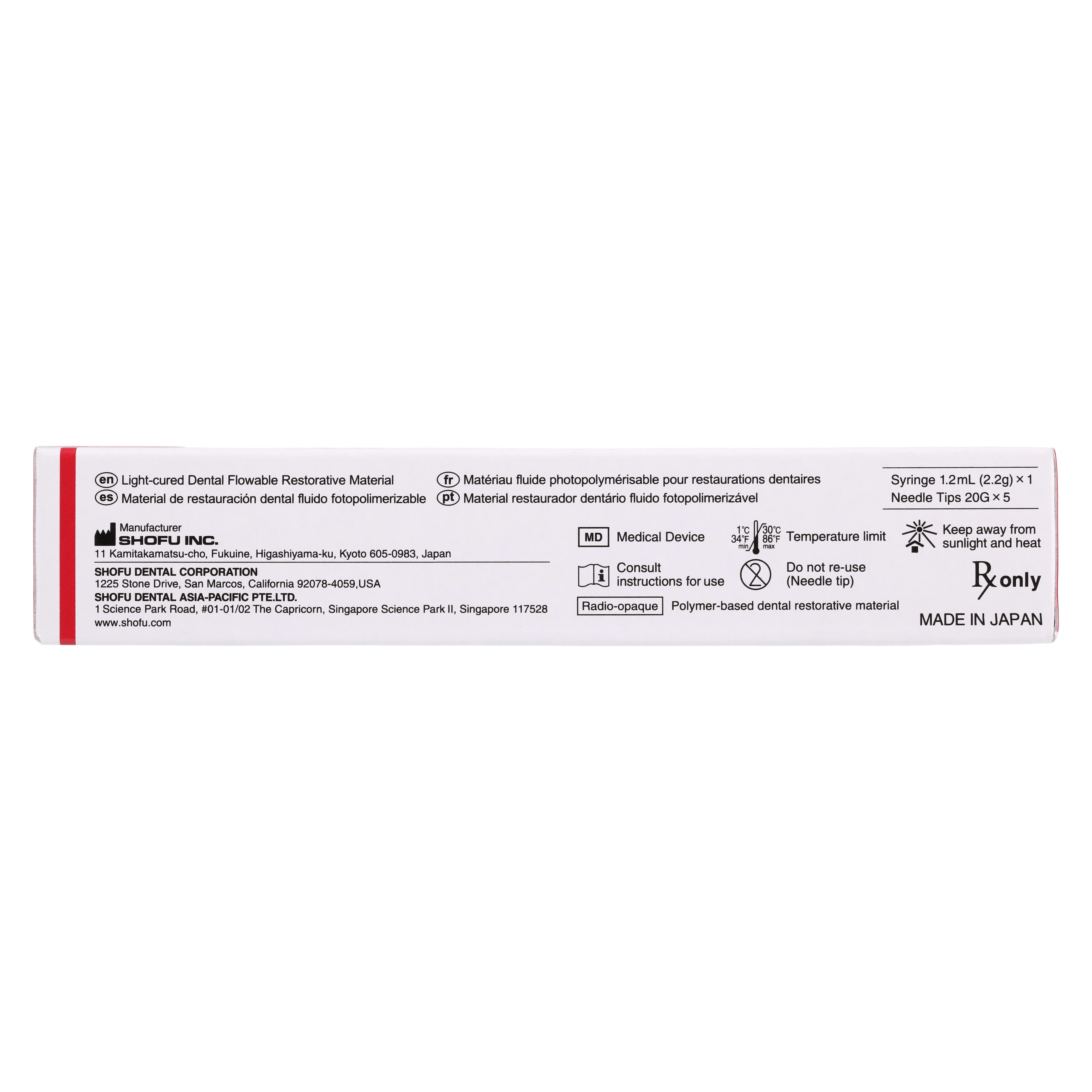 Beautifil Flow Plus Hybrid Composite, Light-Cure, Syringe Refill, F00 Zero Flow, 2.2 g, A2O, 1/Pk, 2008 thumbnail 3