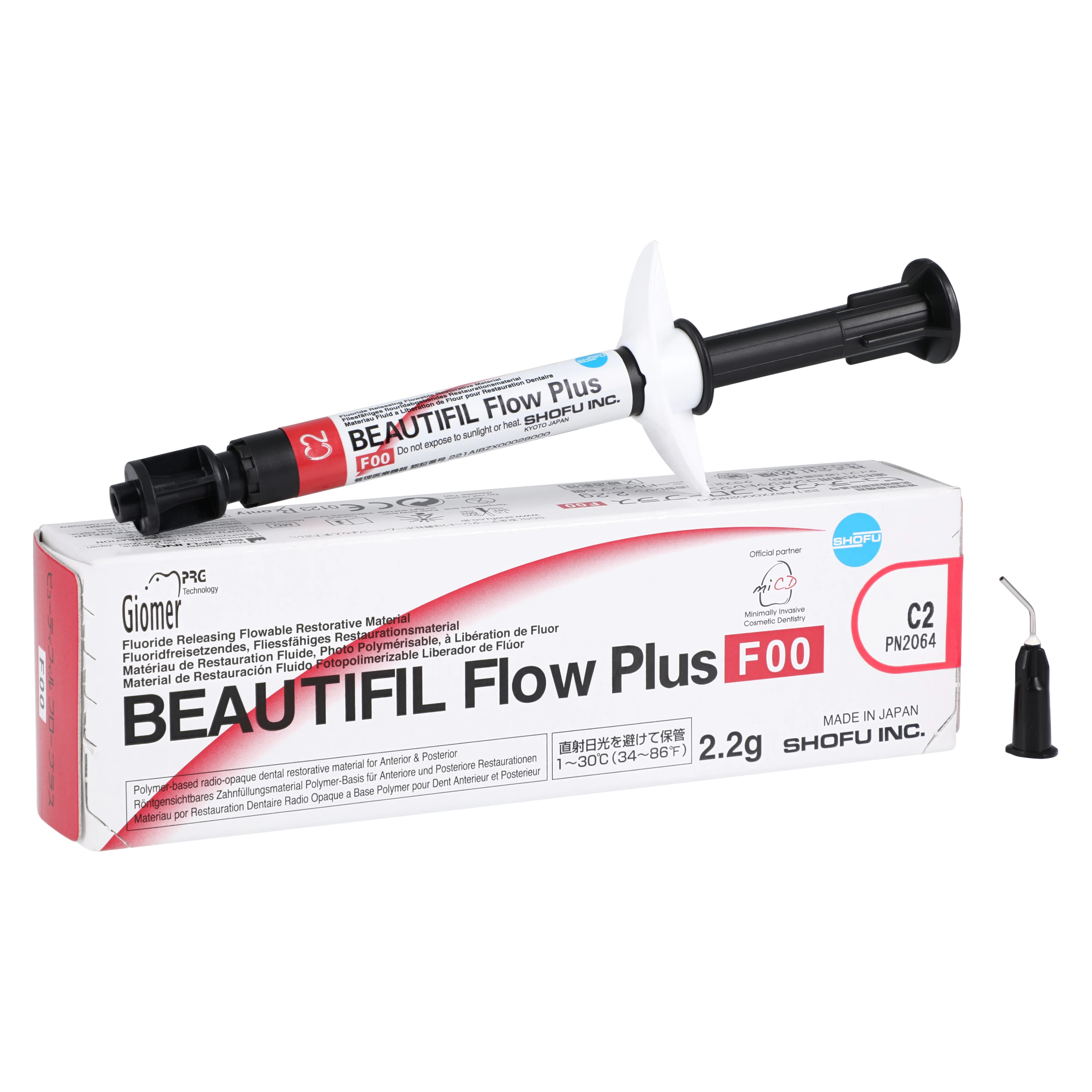 Beautifil Flow Plus Hybrid Composite, Light-Cure, Syringe Refill, F00 Zero Flow, 2.2 g, C2, 1/Pk, 2064 - Beautifil Flow Plus Hybrid Composite, Light-Cure, Syringe Refill, F00, 2.2 g, C2, 1/Pk, 2064 - Image 1