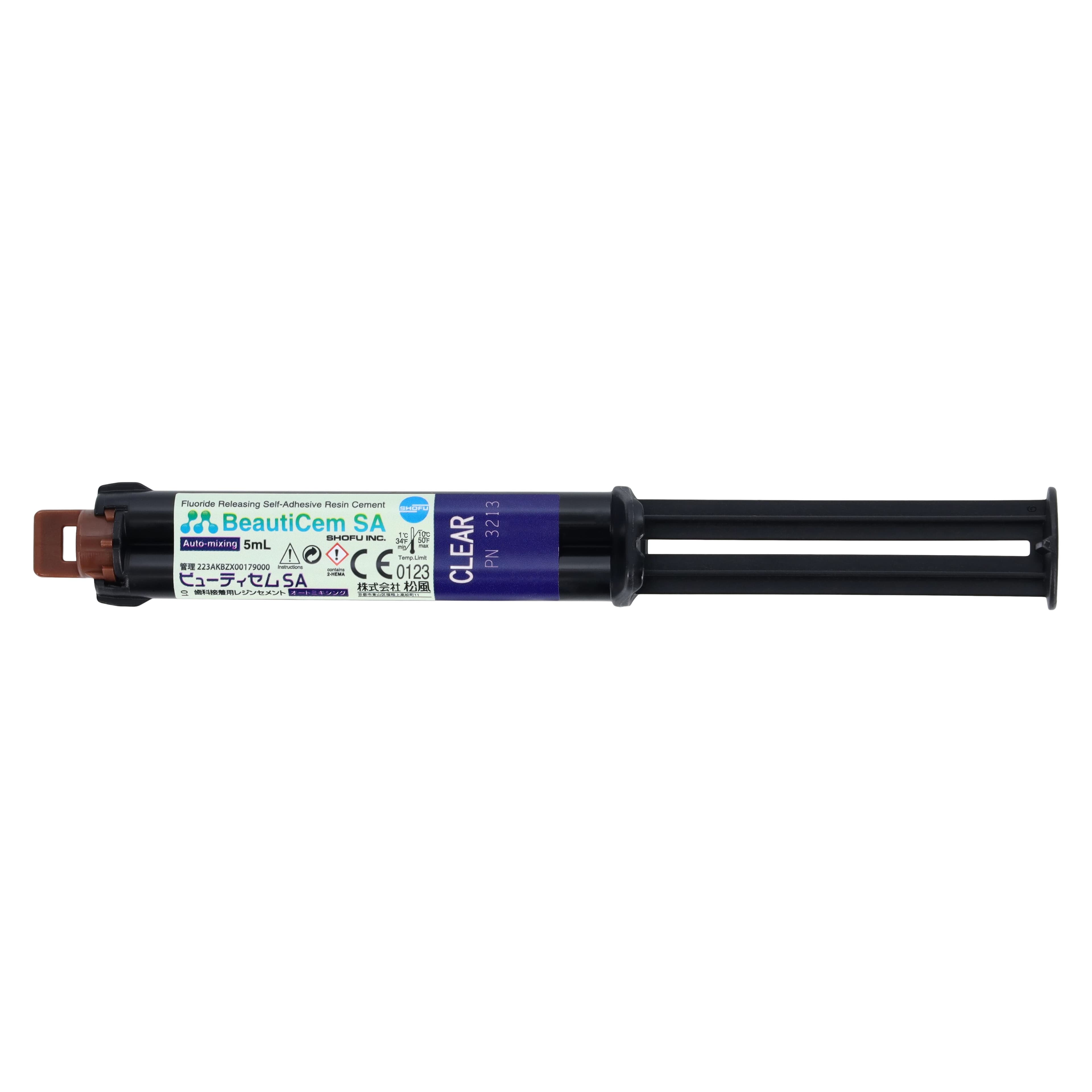 BeautiCem SA Self-Adhesive Dual-Cure Resin Cement, Automix Syringe Kit, 5 ml, Clear, 1/Pk, 3213 thumbnail 3