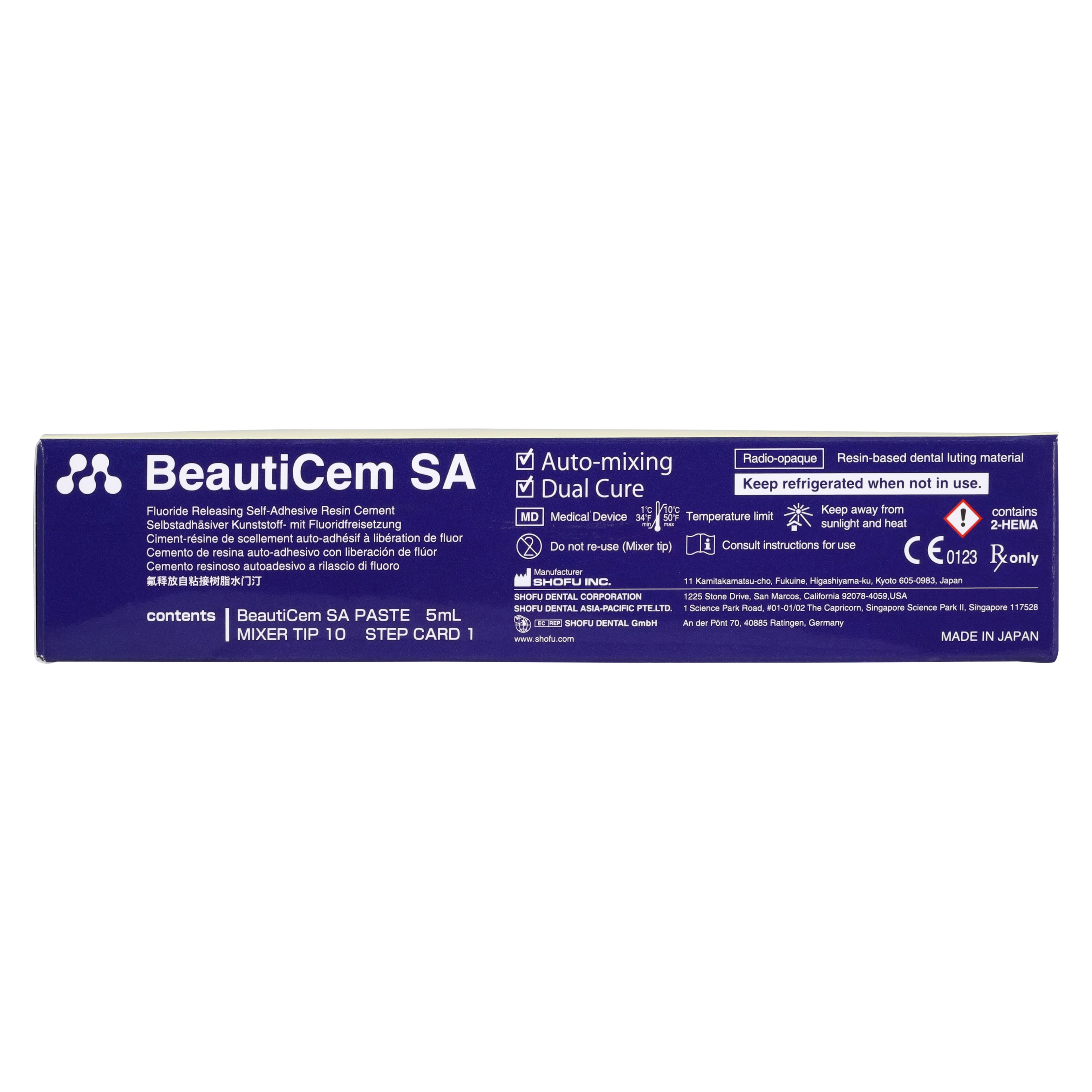 BeautiCem SA Self-Adhesive Dual-Cure Resin Cement, Automix Syringe Kit, 5 ml, Clear, 1/Pk, 3213 thumbnail 7