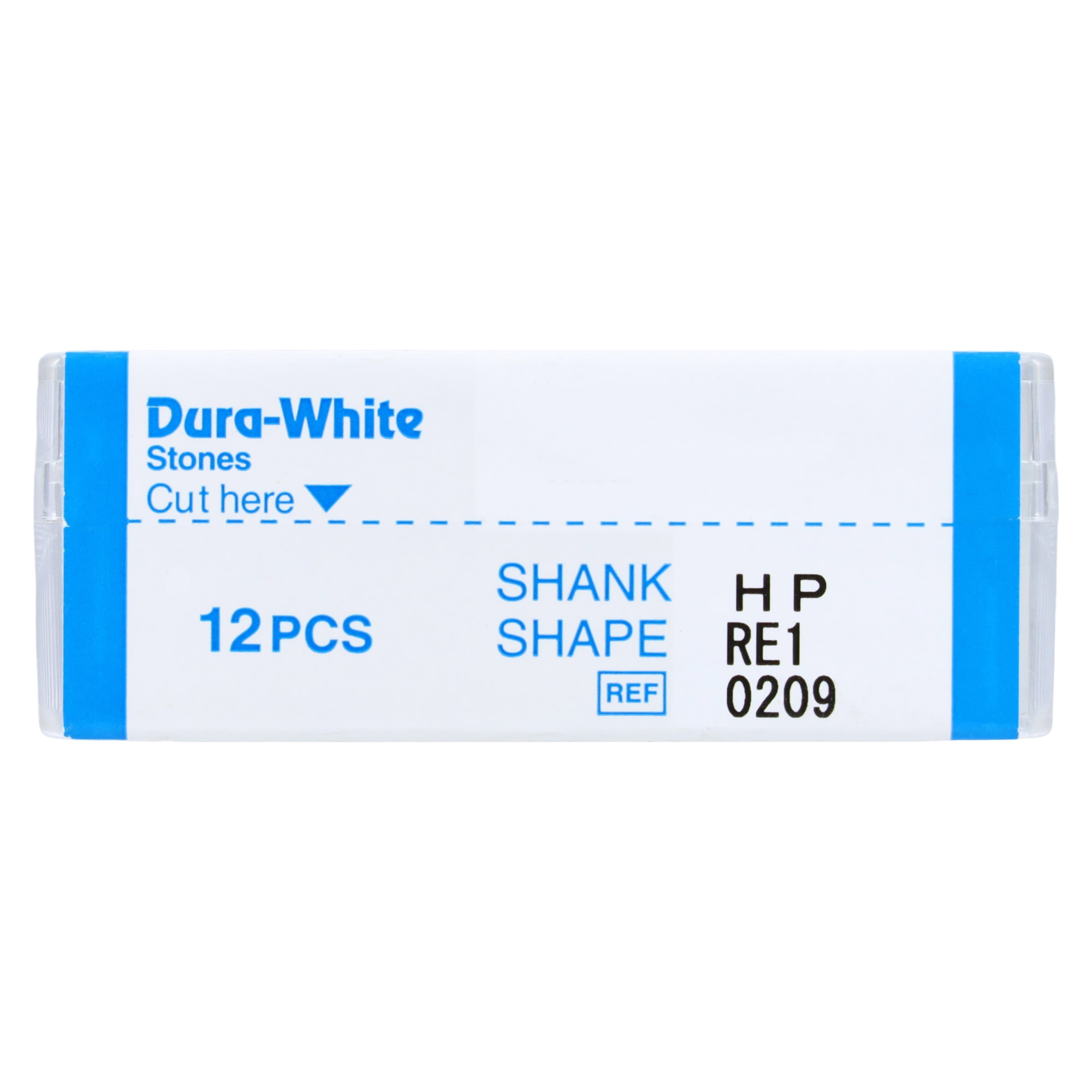 Shofu Dura-White Stones, HP (Straight Handpiece), RE1 Round Edge, White, 12/Pk, 0209 thumbnail 4