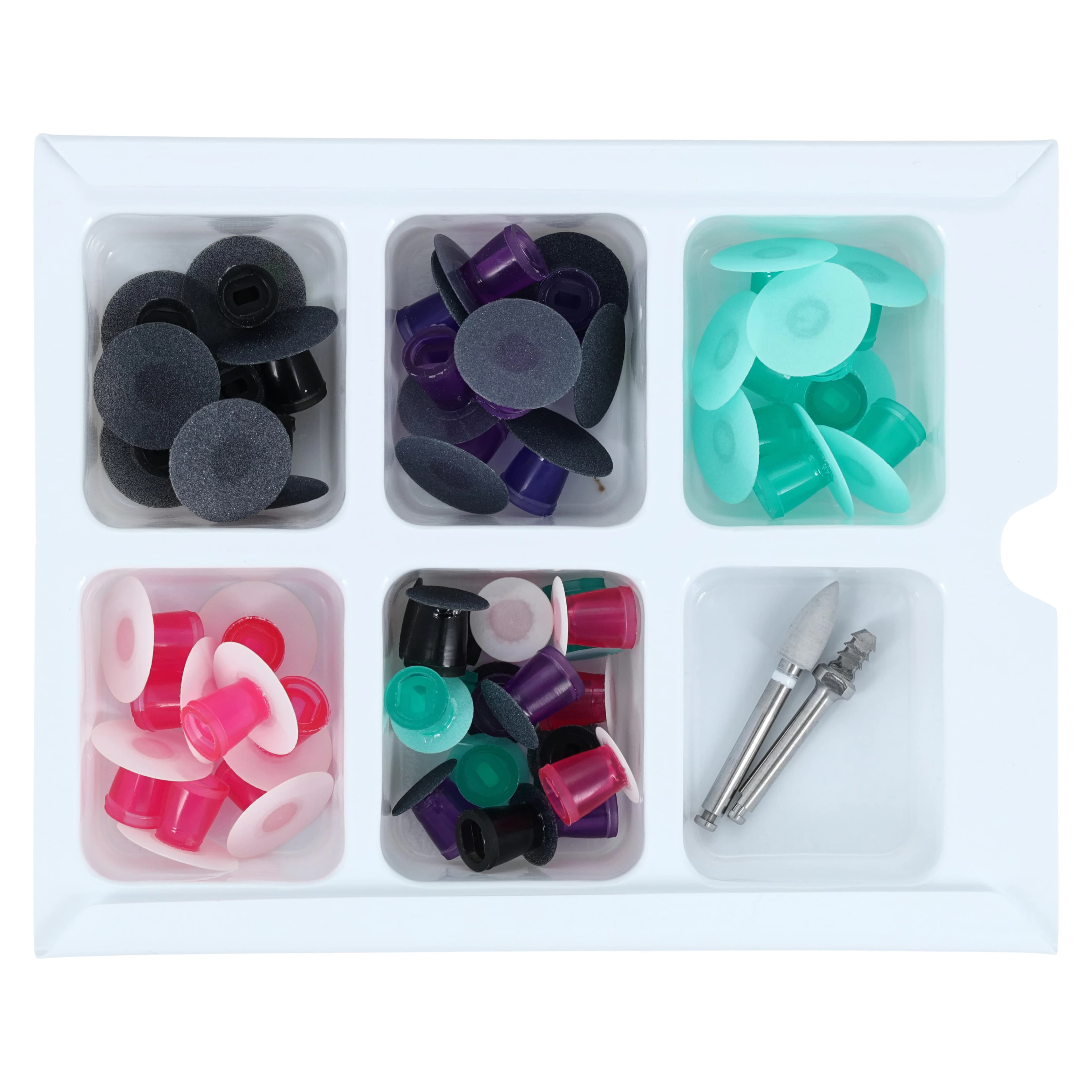 Super-Snap Buff Disk Mini Rainbow Technique Kit, CA Shank, Assorted, 32 Standard + 16 Mini Disks, 0505 thumbnail 4