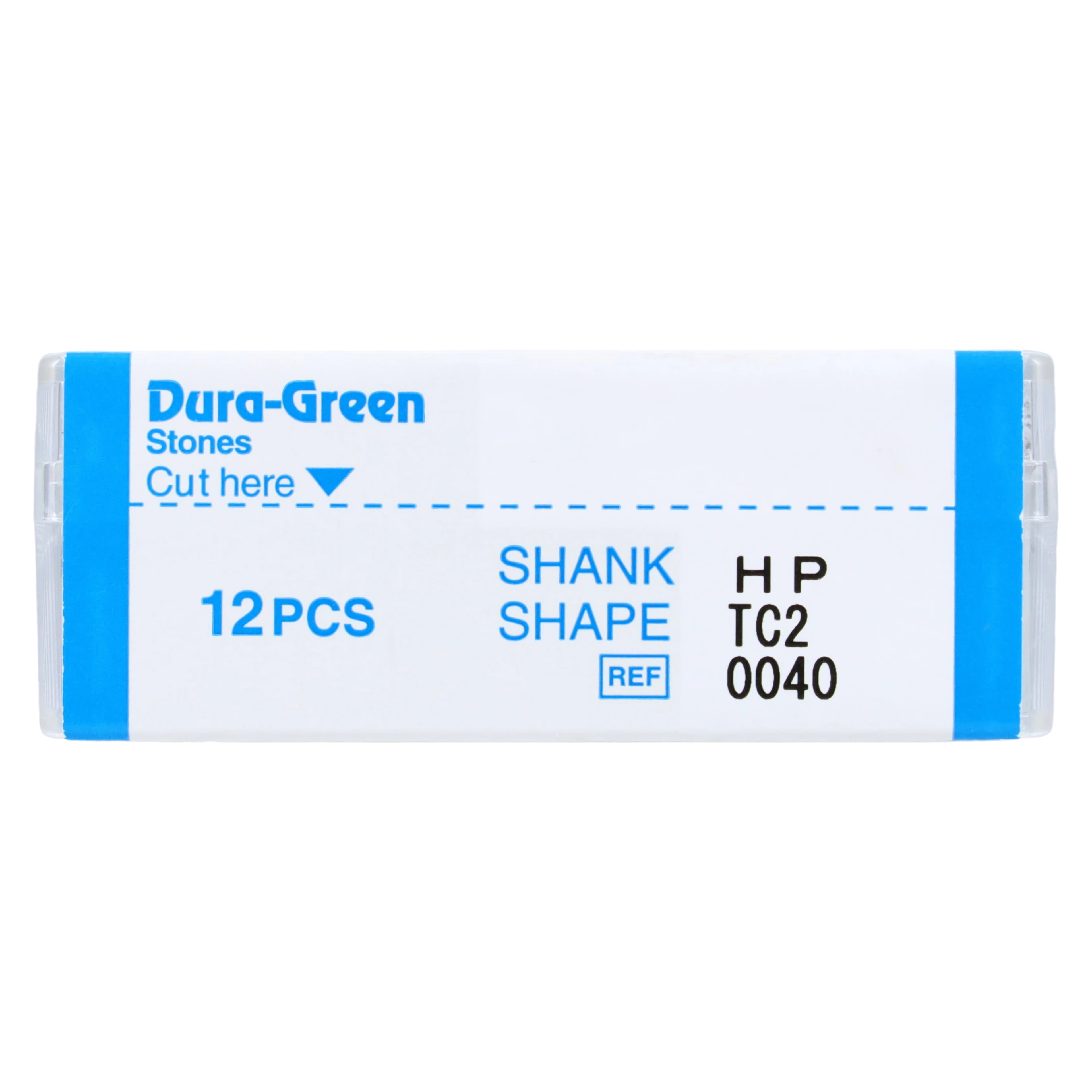Dura-Green Stones, HP, Tapered Cylinder TC2, Green, 12/Pk, 0040 thumbnail 4