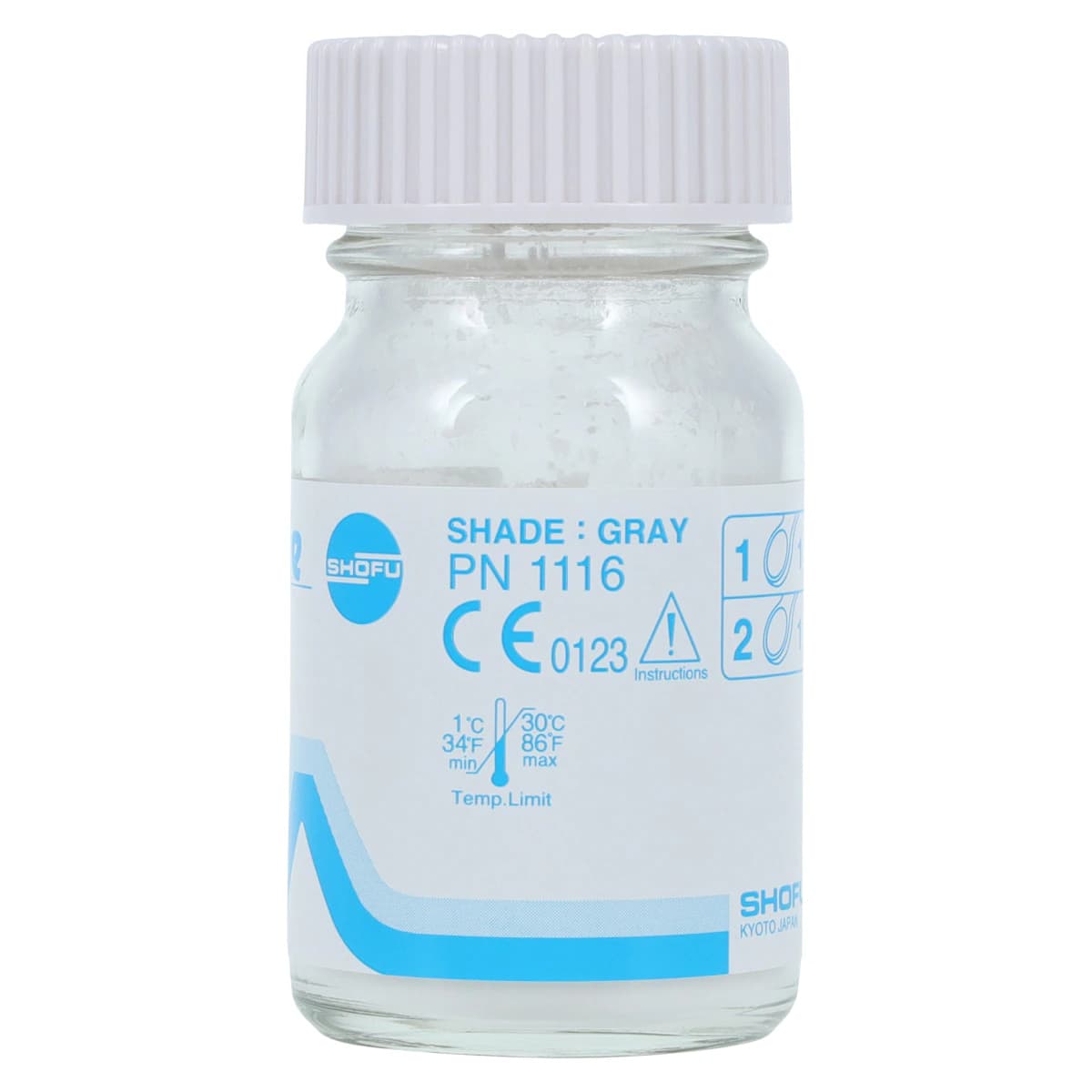 CoreShade GlasIonomer Base Cement Professional Kit, Gray, 25 g Powder & 10 mL Liquid, 1/Pk, 1115 thumbnail 4