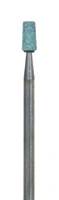 Shofu Dura-Green Stones, HP (Straight Handpiece), TC3 Tapered Cylinder, Silicon Carbide, Green, 12/Pk, 0041 - Dura-Green Stones - HP - TC3 - Image 1