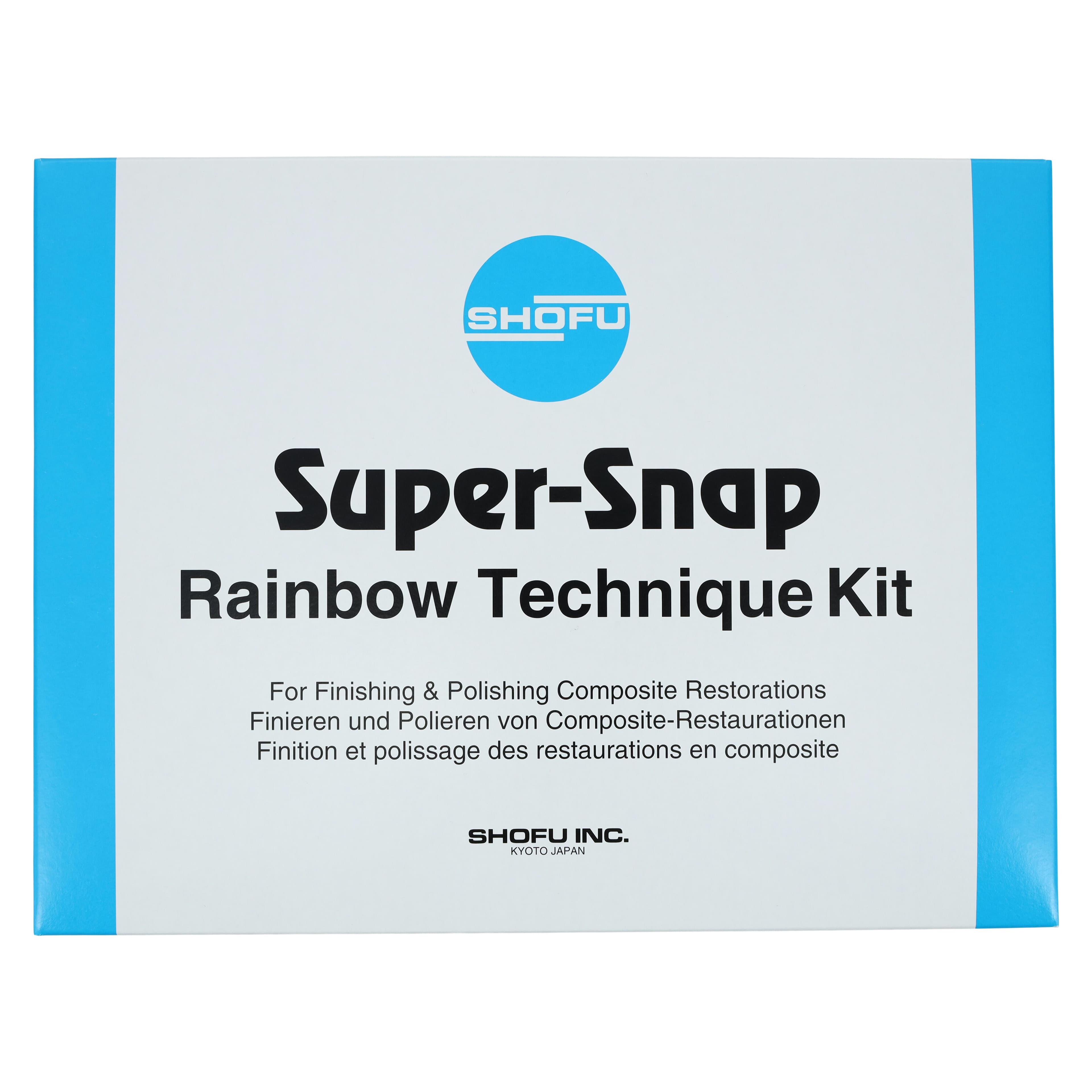 Shofu Super-Snap Rainbow Technique Kit, 180 Disks (100 Standard & 80 Mini), 40 Polystrips, 2 Dura-White Stones, 1 CompoSite Fine Midi-Point, 4 CA Mandrels, 0500 thumbnail 15
