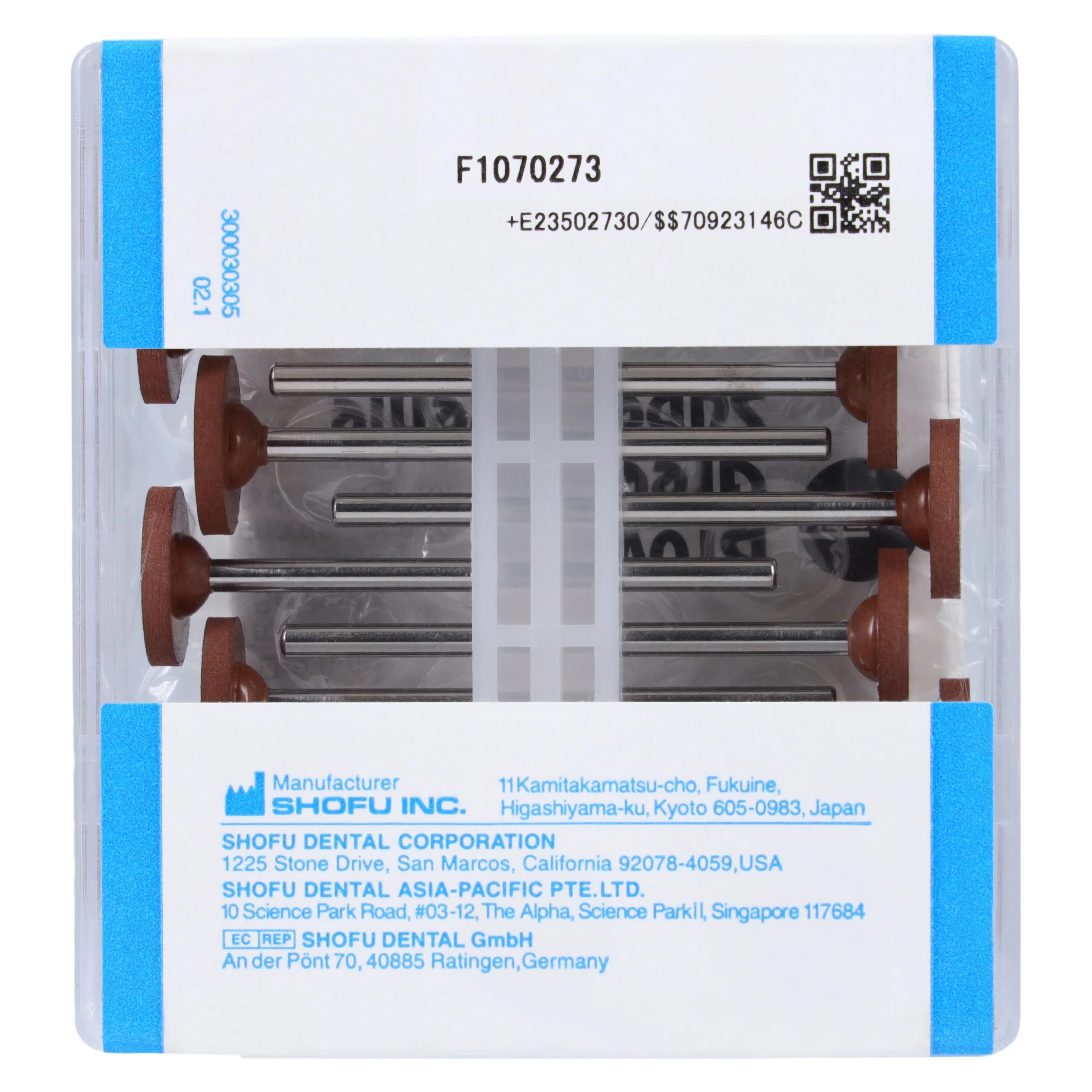 Shofu Brownie Silicone Polishers, HP, Wheel WH6, #120, Brown, 12/Pk, 0273 thumbnail 2