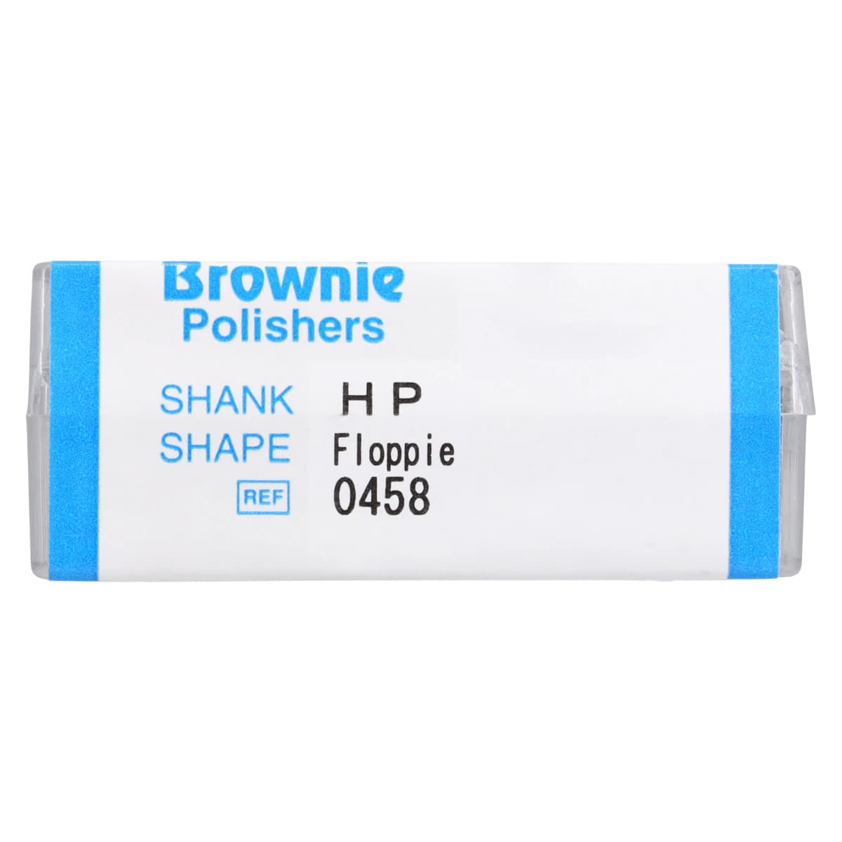 Shofu Brownie Silicone Polishers, HP Floppie, Pre-Polishing, Size #0458-HP, ISO #220, Brown, 12/Pk thumbnail 3