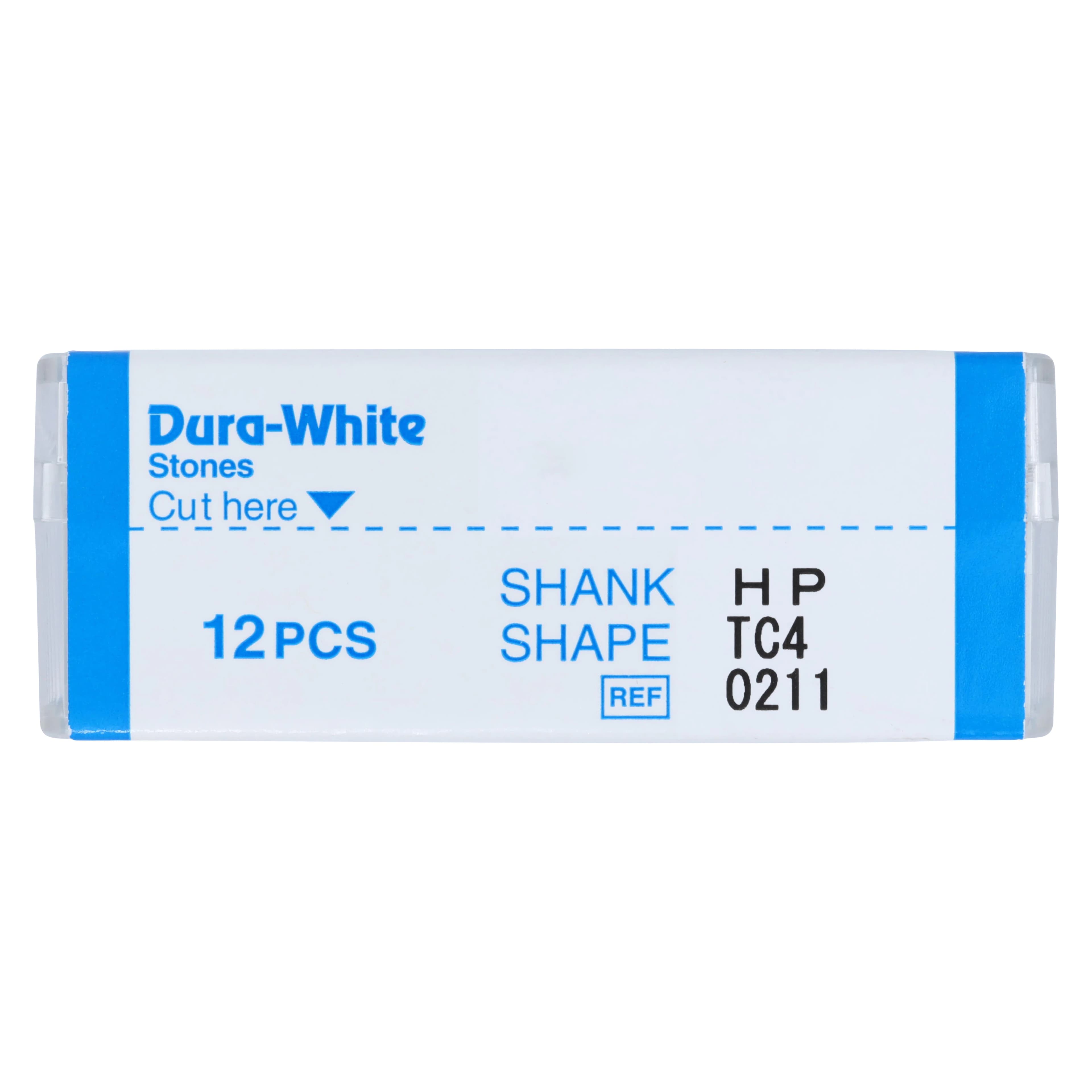 Shofu Dura-White Stones, HP (Straight Handpiece), Shape TC4, White Aluminum Oxide, 12/Pkg, 0211 thumbnail 3
