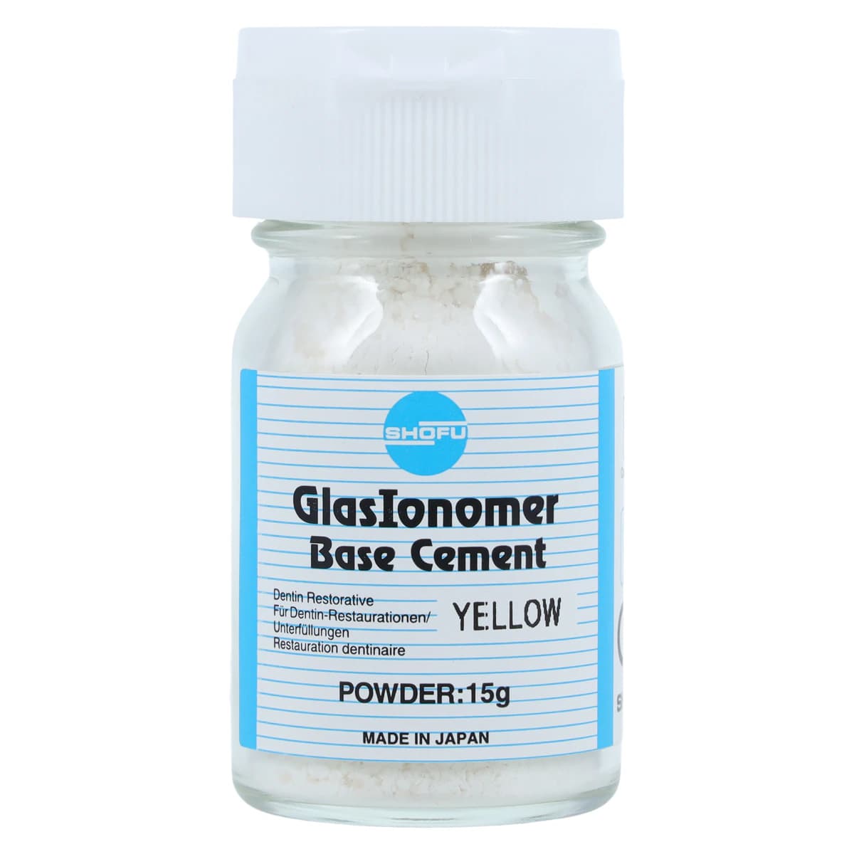 GlasIonomer Base Cement, Introductory Kit, Yellow, 15 g Powder / 5 mL Liquid, 1/Pk, 1110 thumbnail 3