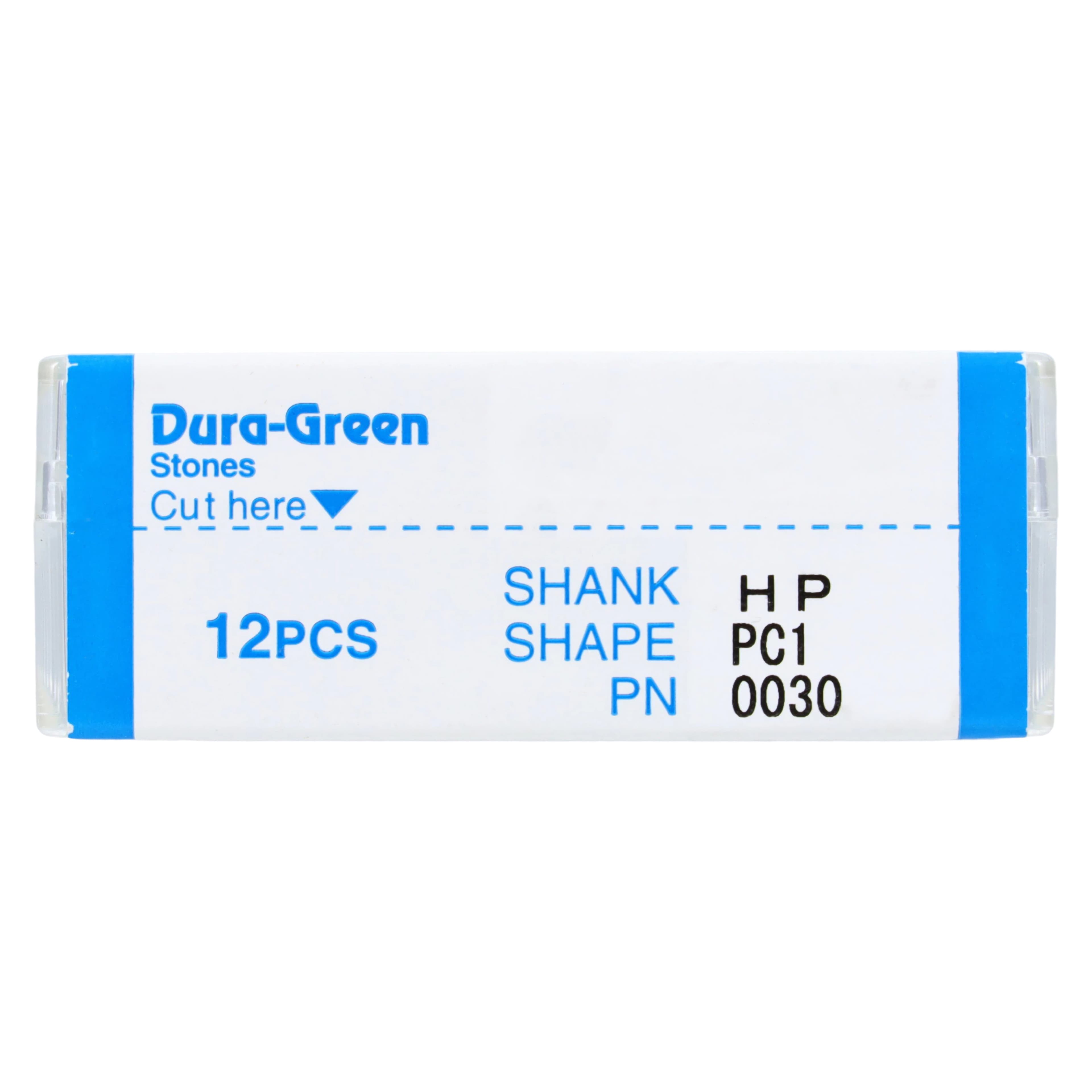 Shofu Dura-Green Stones, HP, Pointed Cylinder PC1, ISO #030, Green, 12/Pk, 0030 thumbnail 4