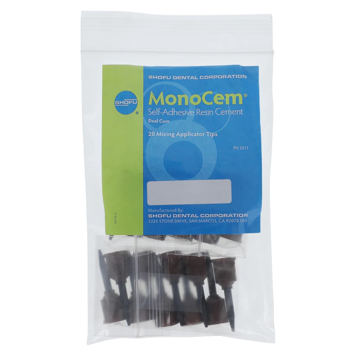 MonoCem Automix Mixing Tips, Pointed Brown, 20/Pack, 3211 thumbnail 2