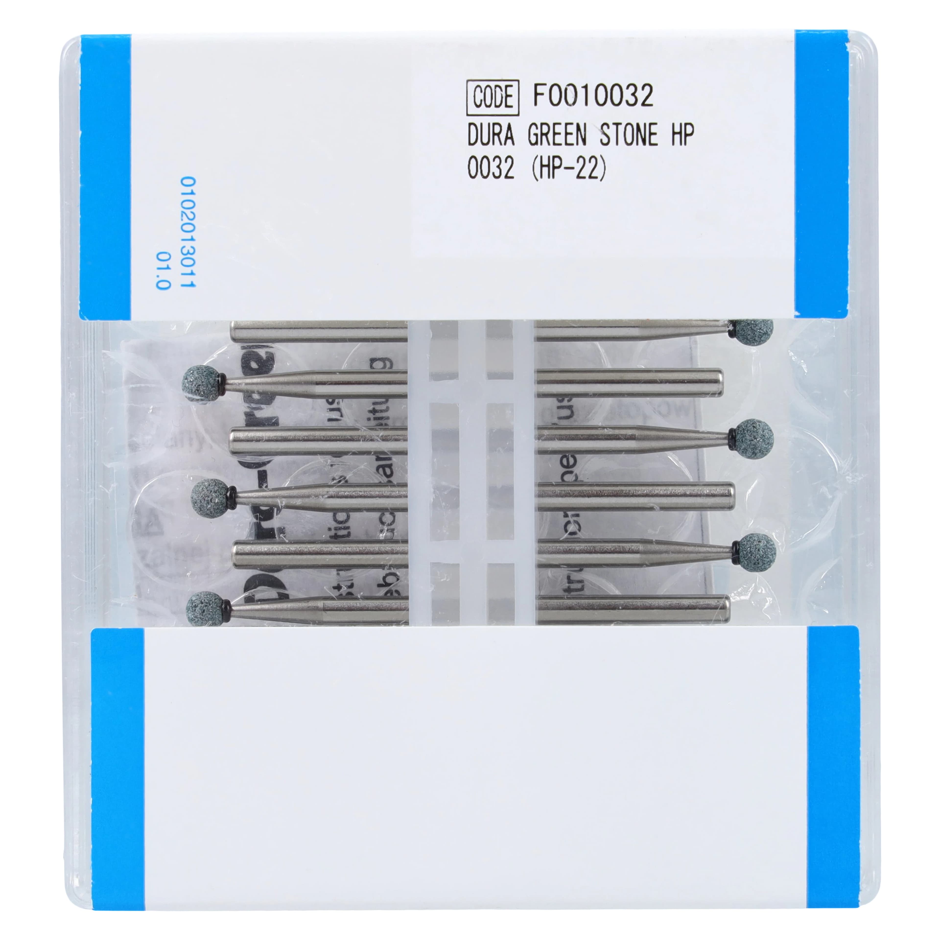 Shofu Dura-Green Stones, HP (Straight Handpiece), Round RD1, ISO #030, Green, 12/Pkg, 0032 thumbnail 2